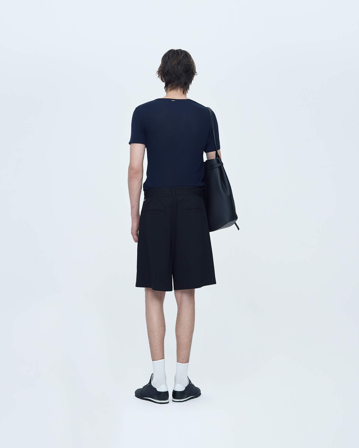 Unbalanced Crew Neck Knit Top