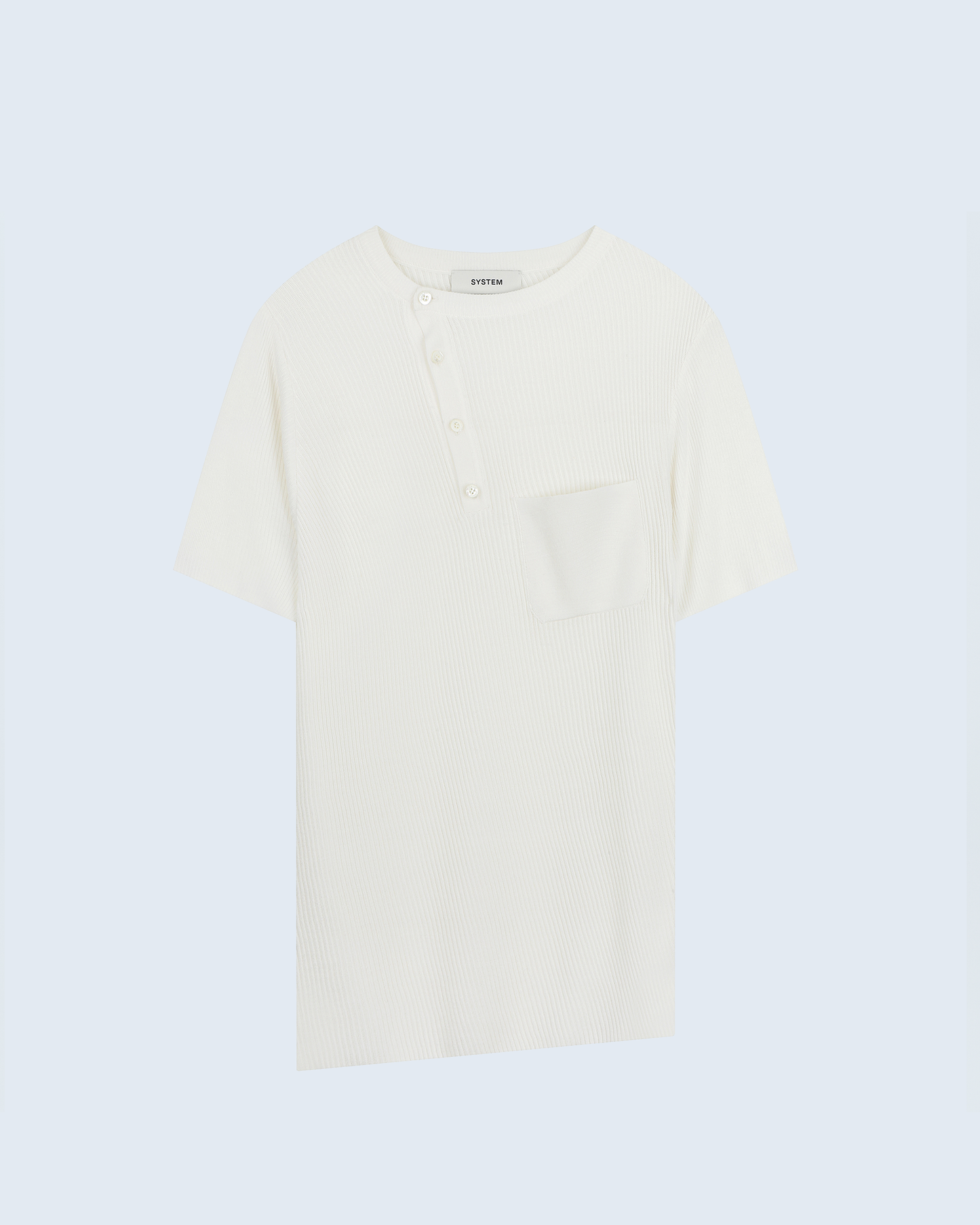 Unbalanced Crew Neck Knit Top