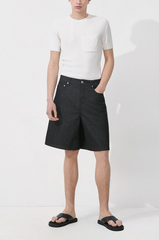 Denim Bermuda Shorts