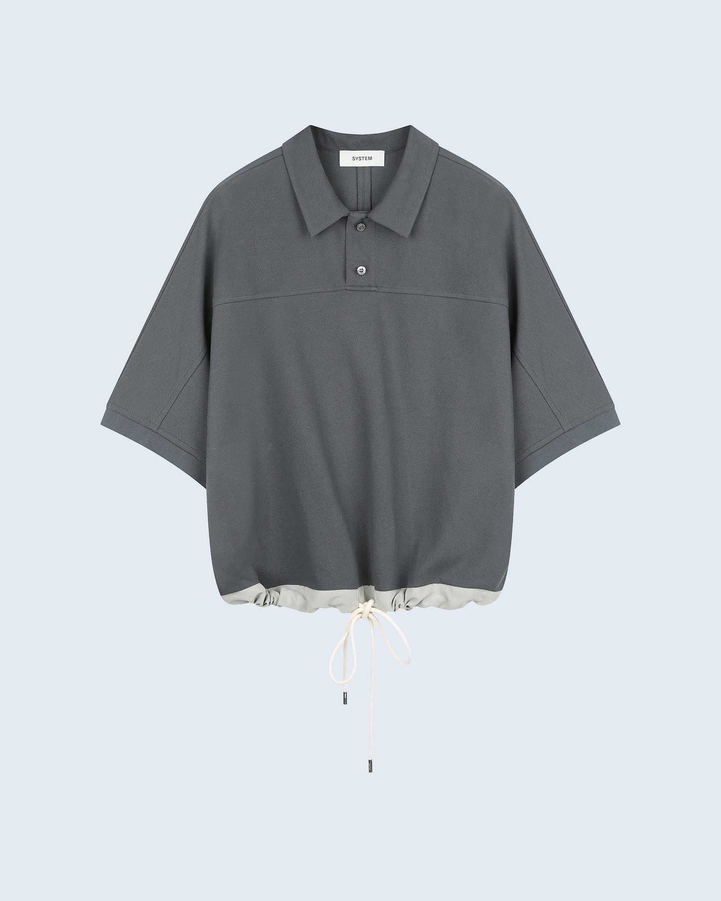 Color-Block Cupro Polo Shirt