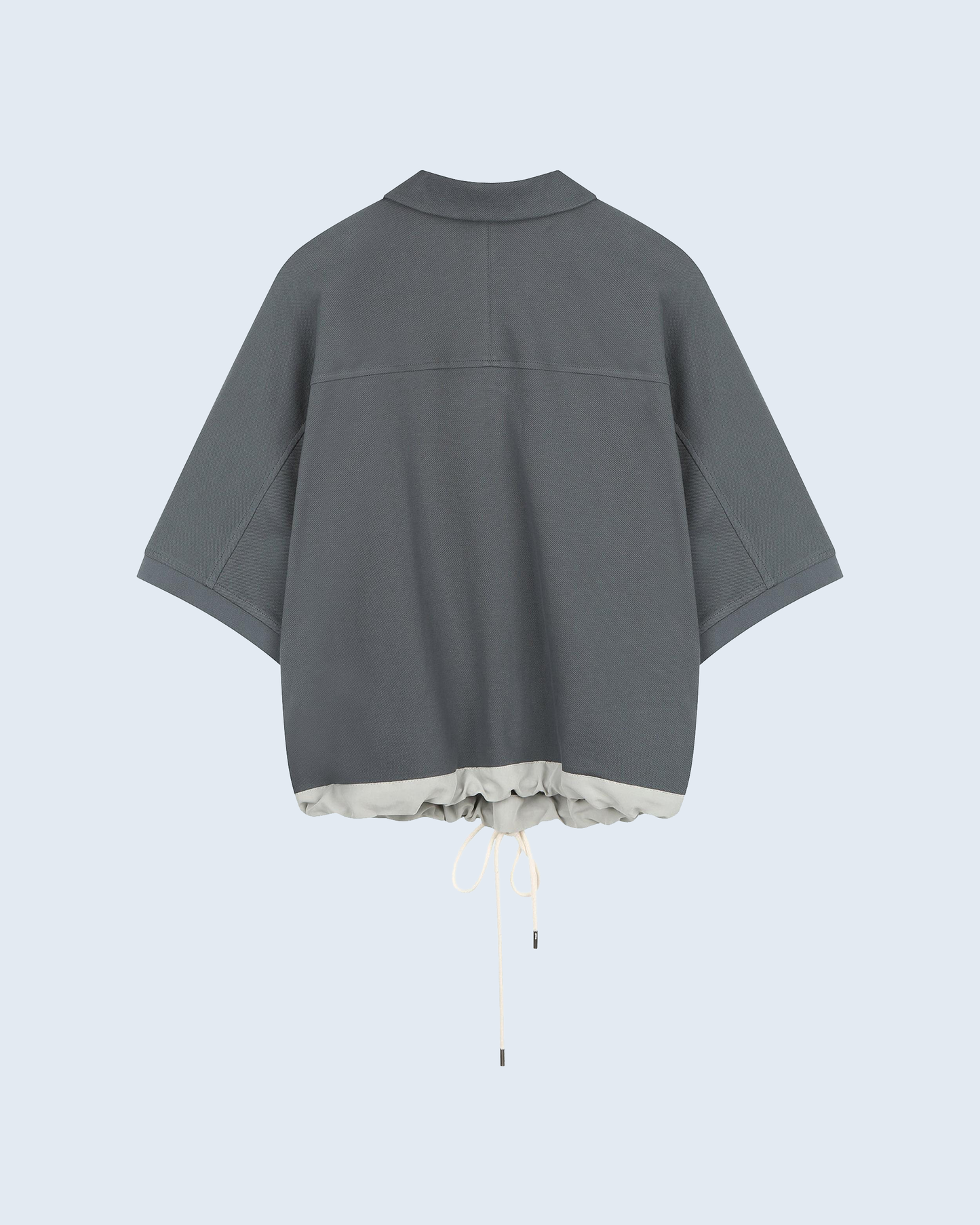 Color-Block Cupro Polo Shirt