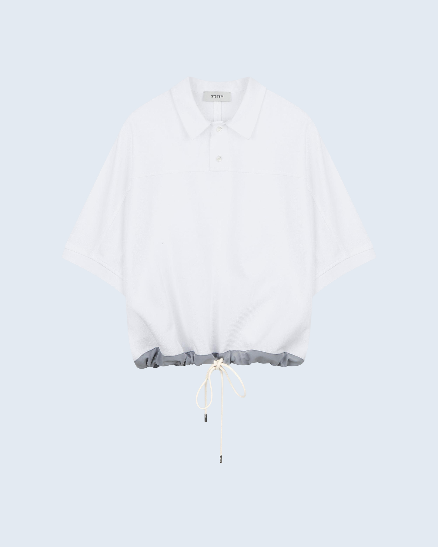 Color-Block Cupro Polo Shirt
