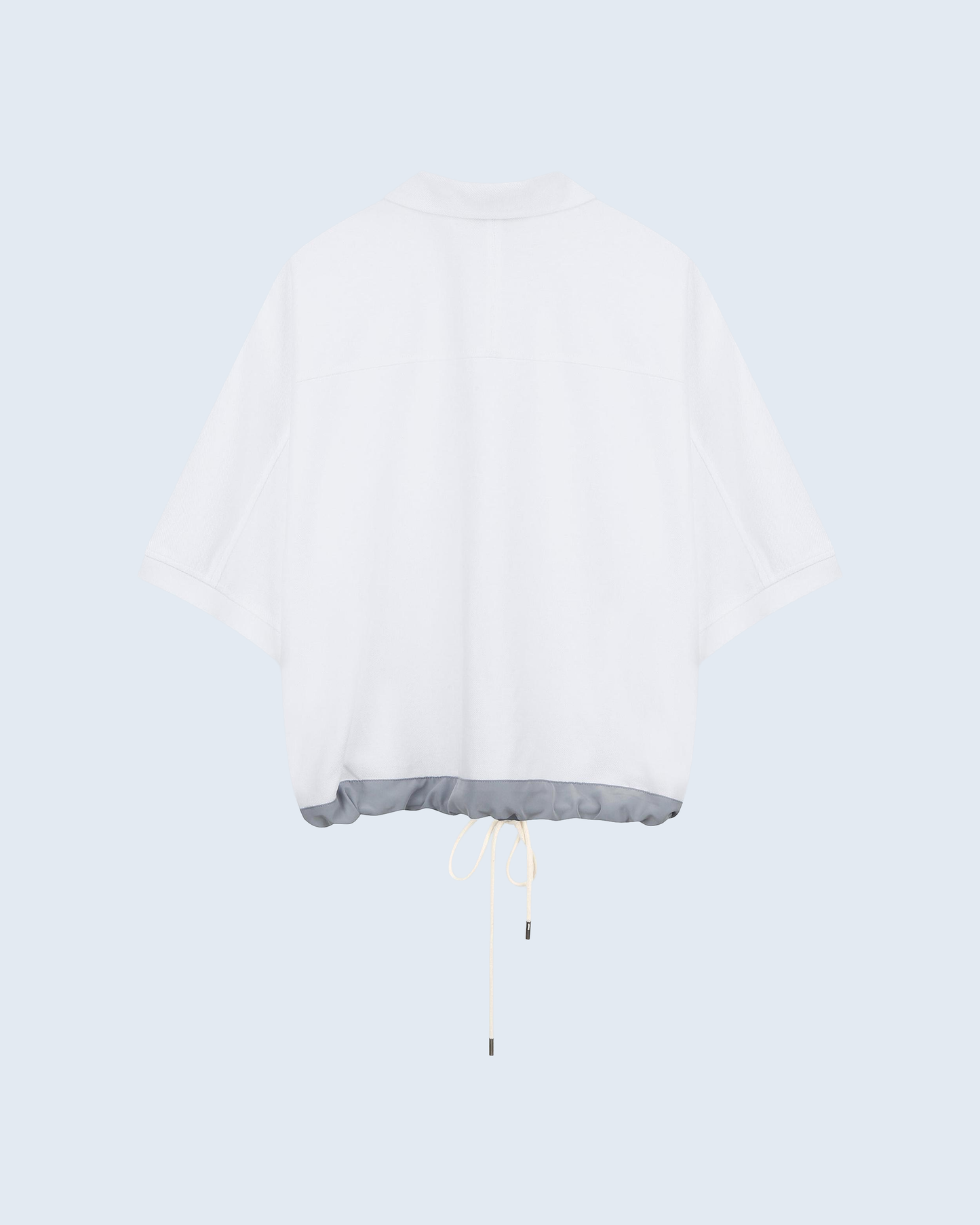 Color-Block Cupro Polo Shirt