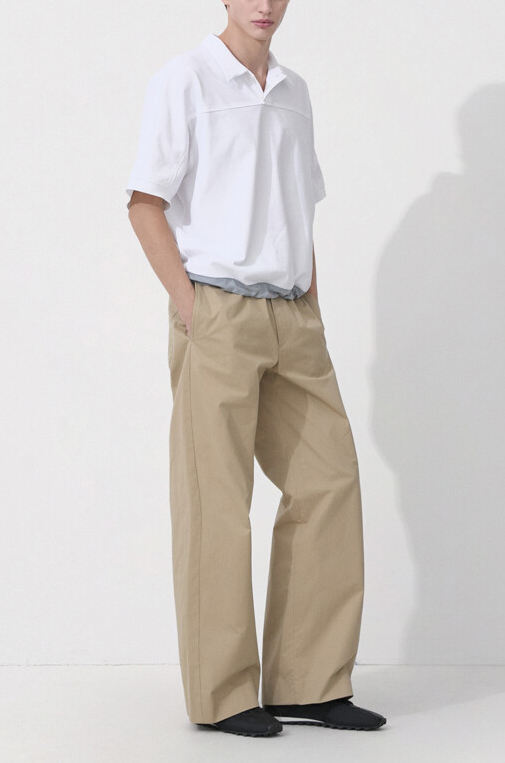 Color-Block Cupro Polo Shirt