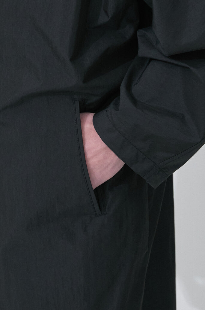 Layered Cotton-Knit Coat