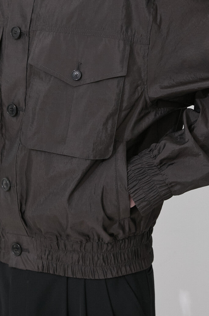 Transparent Bomber Jacket With Pockets