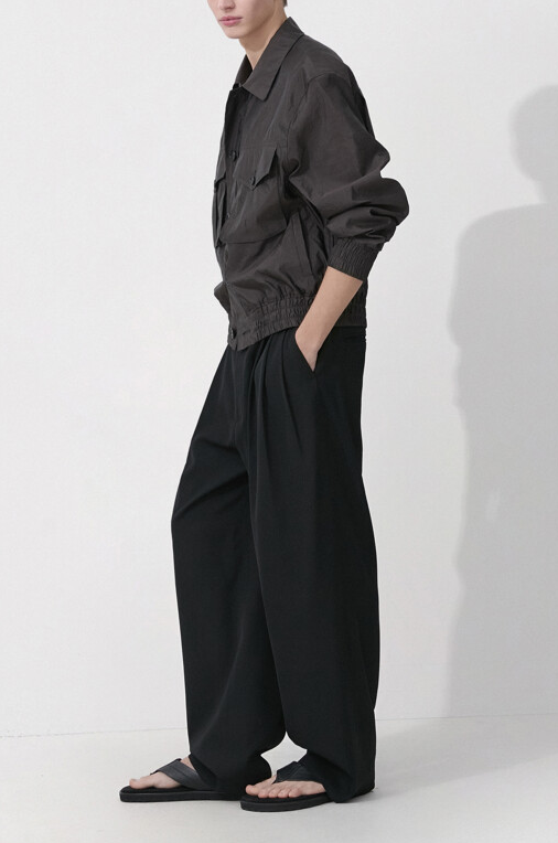 Transparent Bomber Jacket With Pockets
