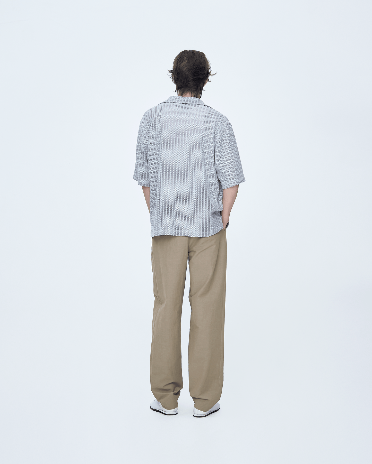 Ruched Waist Tuck Pants
