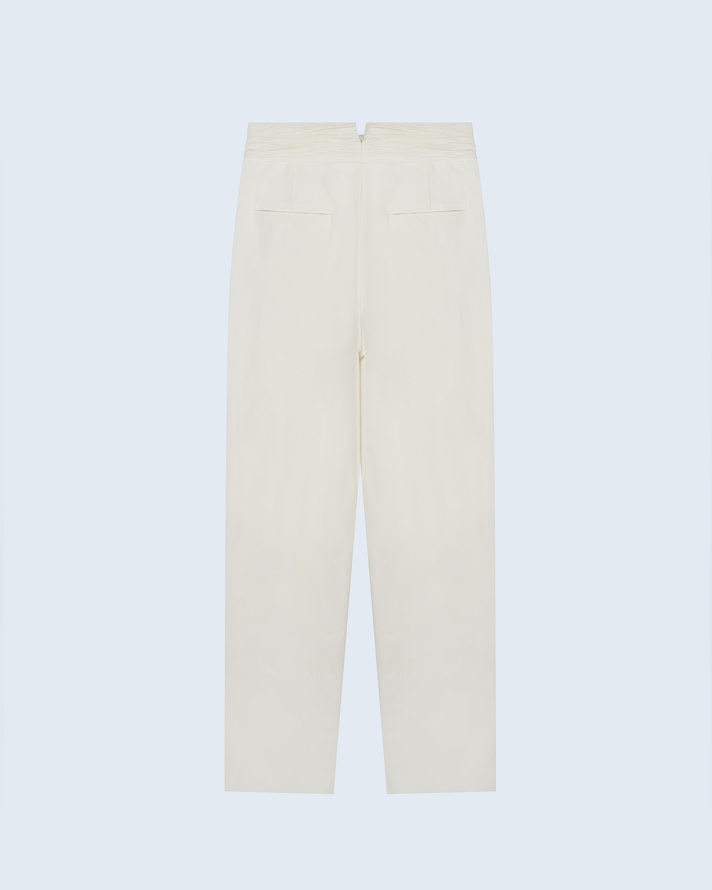 Ruched Waist Tuck Pants