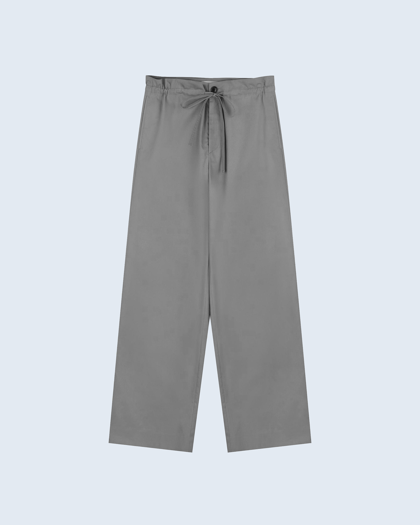 Cotton Pants With Waist Tie