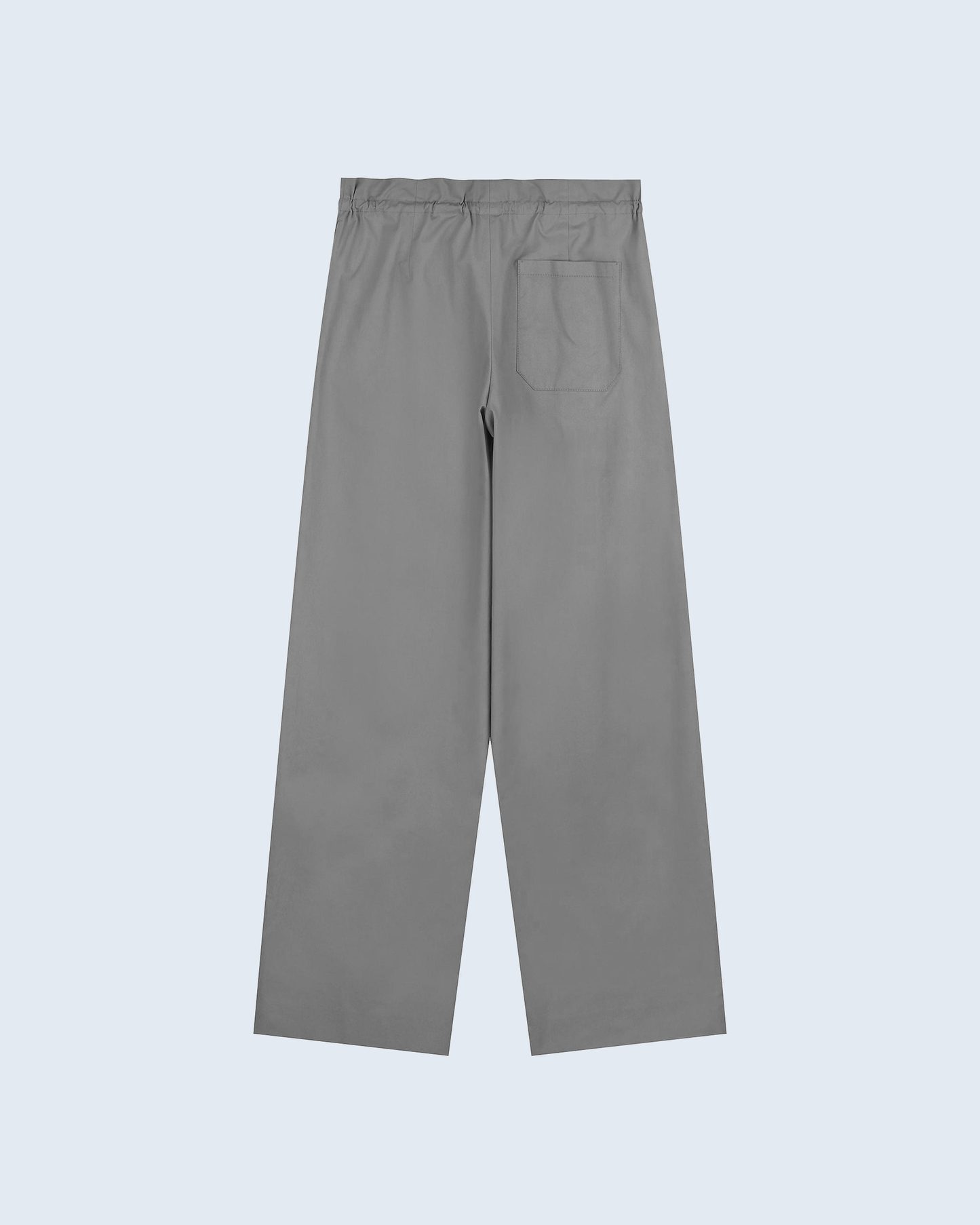 Cotton Pants With Waist Tie