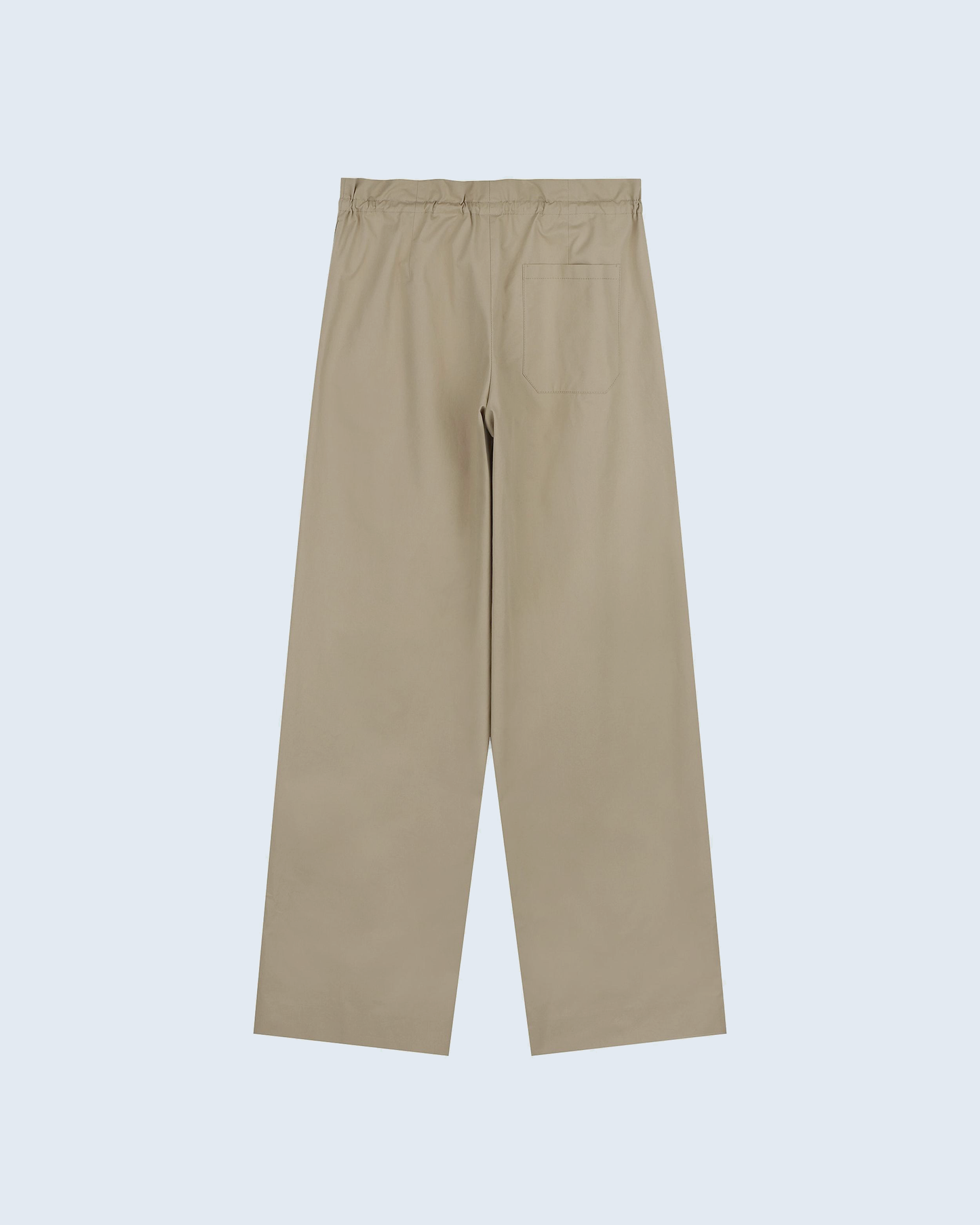 Cotton Pants With Waist Tie