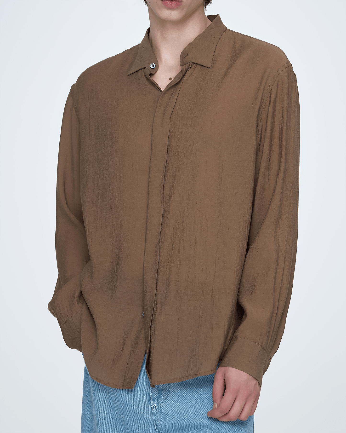 Hidden Button Classic Shirt