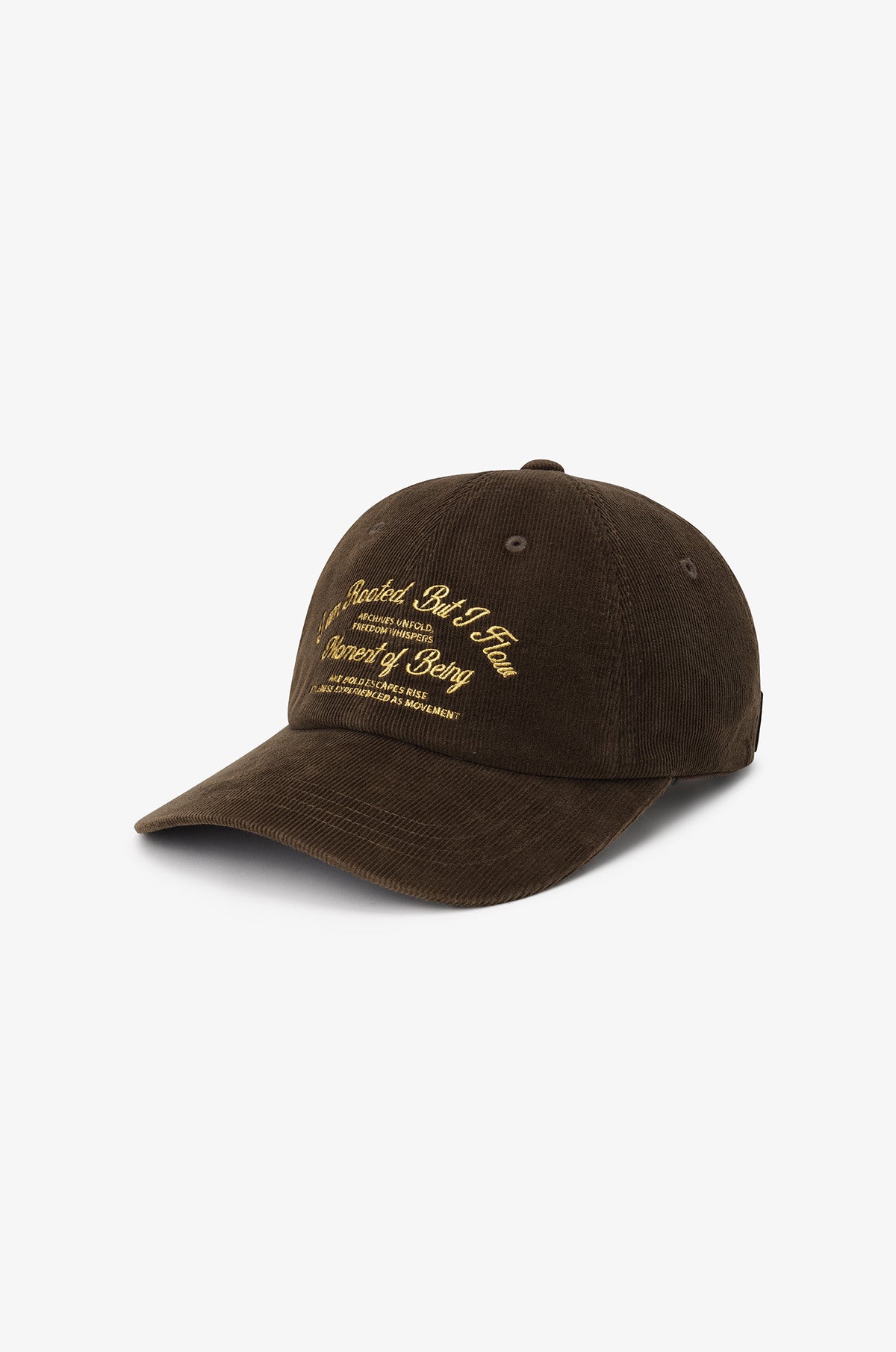 CORDUROY LETTERING BASEBALL CAP