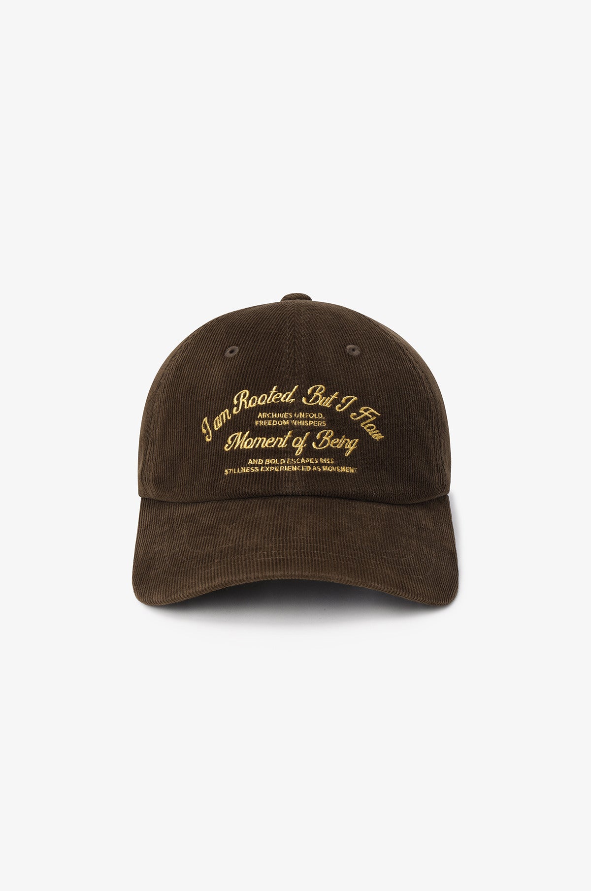CORDUROY LETTERING BASEBALL CAP