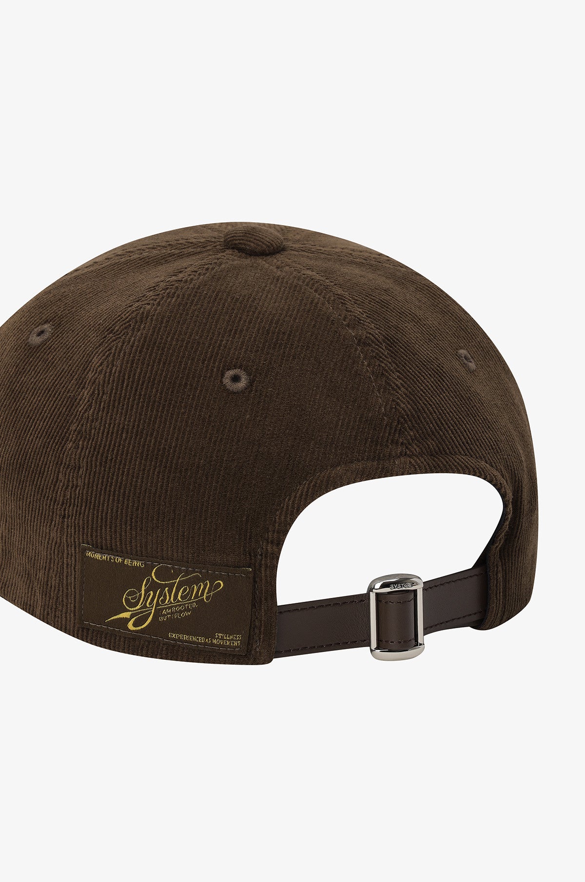 CORDUROY LETTERING BASEBALL CAP