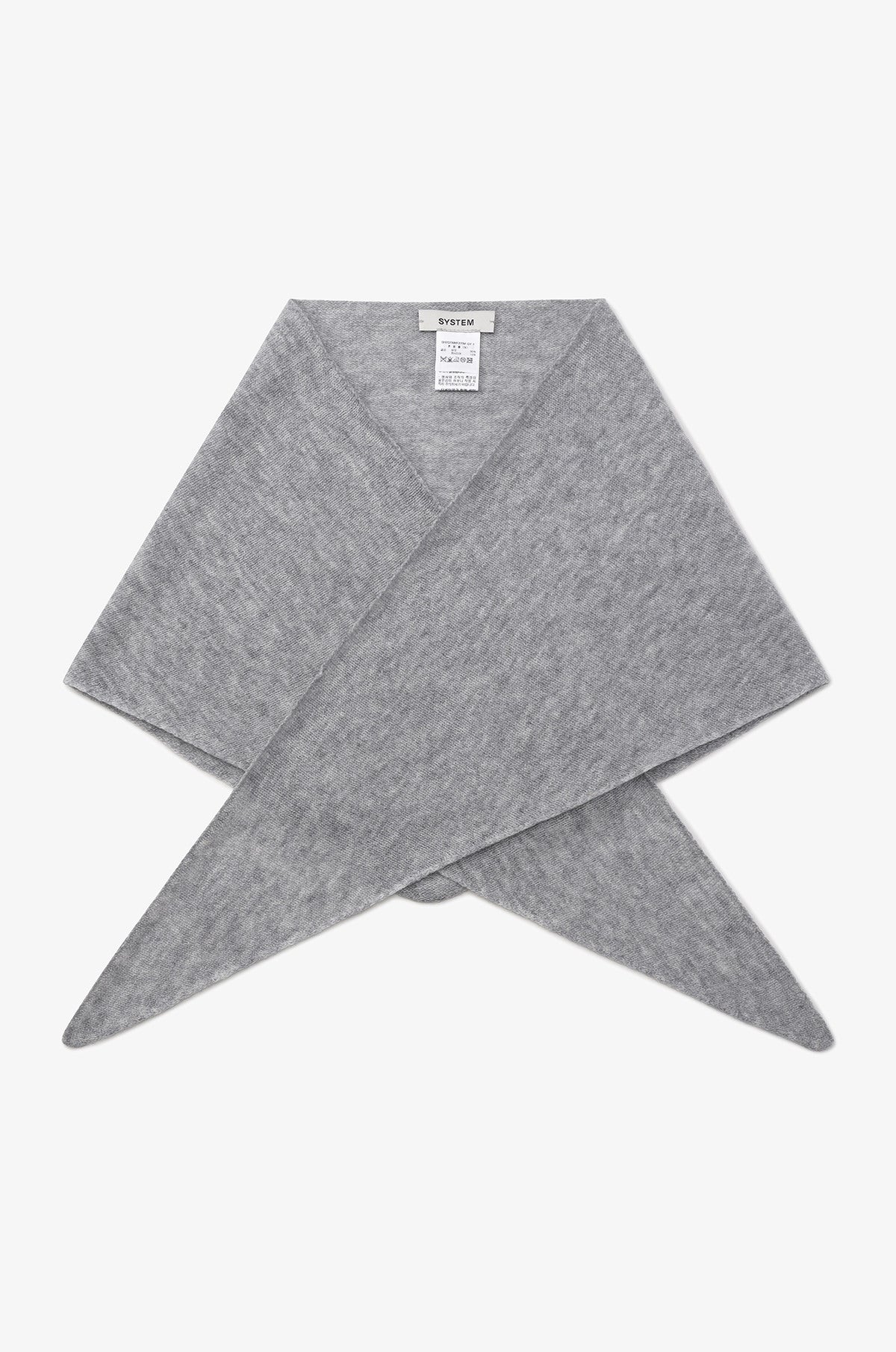 CASHMERE-BLEND KNIT SCARF