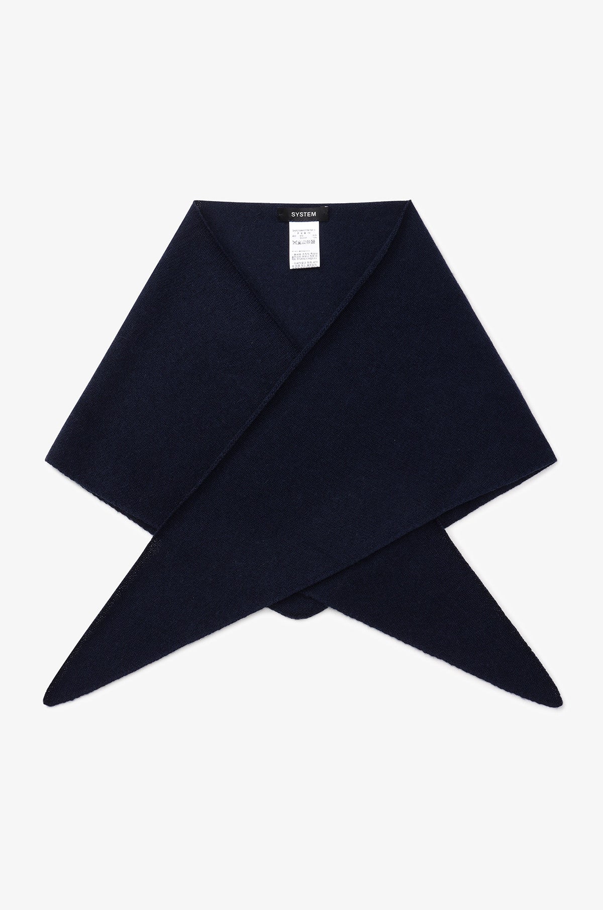 CASHMERE-BLEND KNIT SCARF
