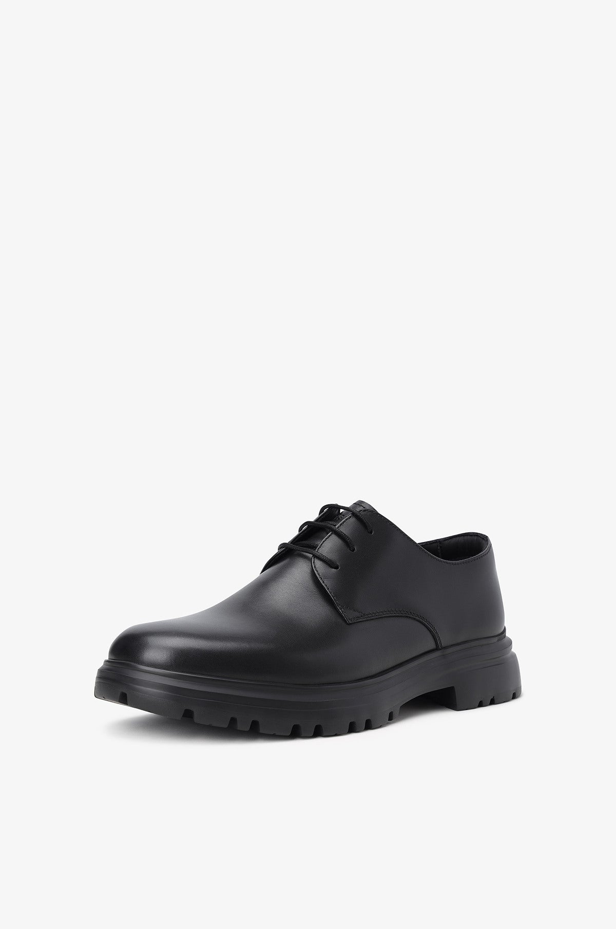 LEATHER DERBY SHOES