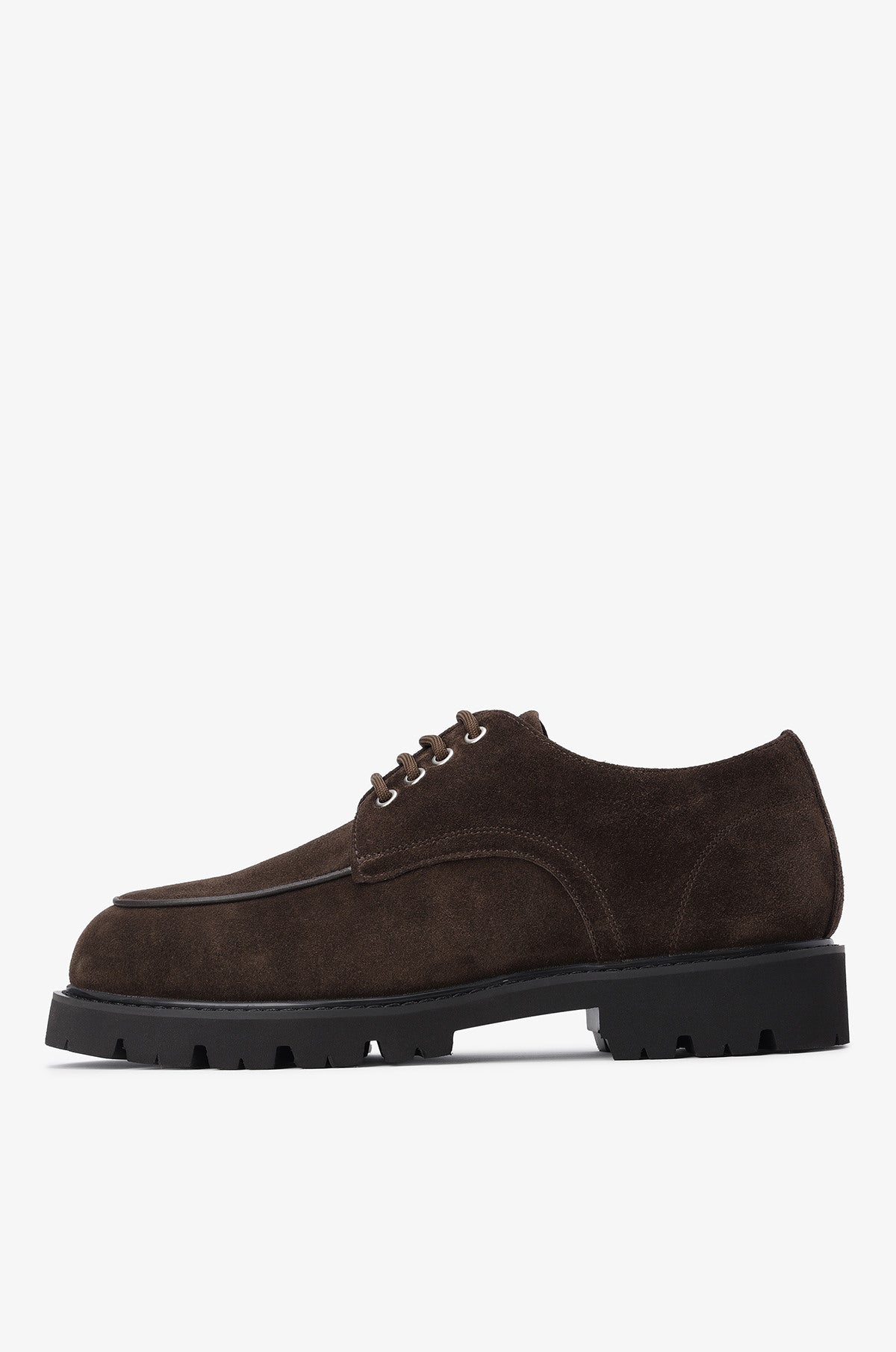 SUEDE U-TIP DERBY SHOES
