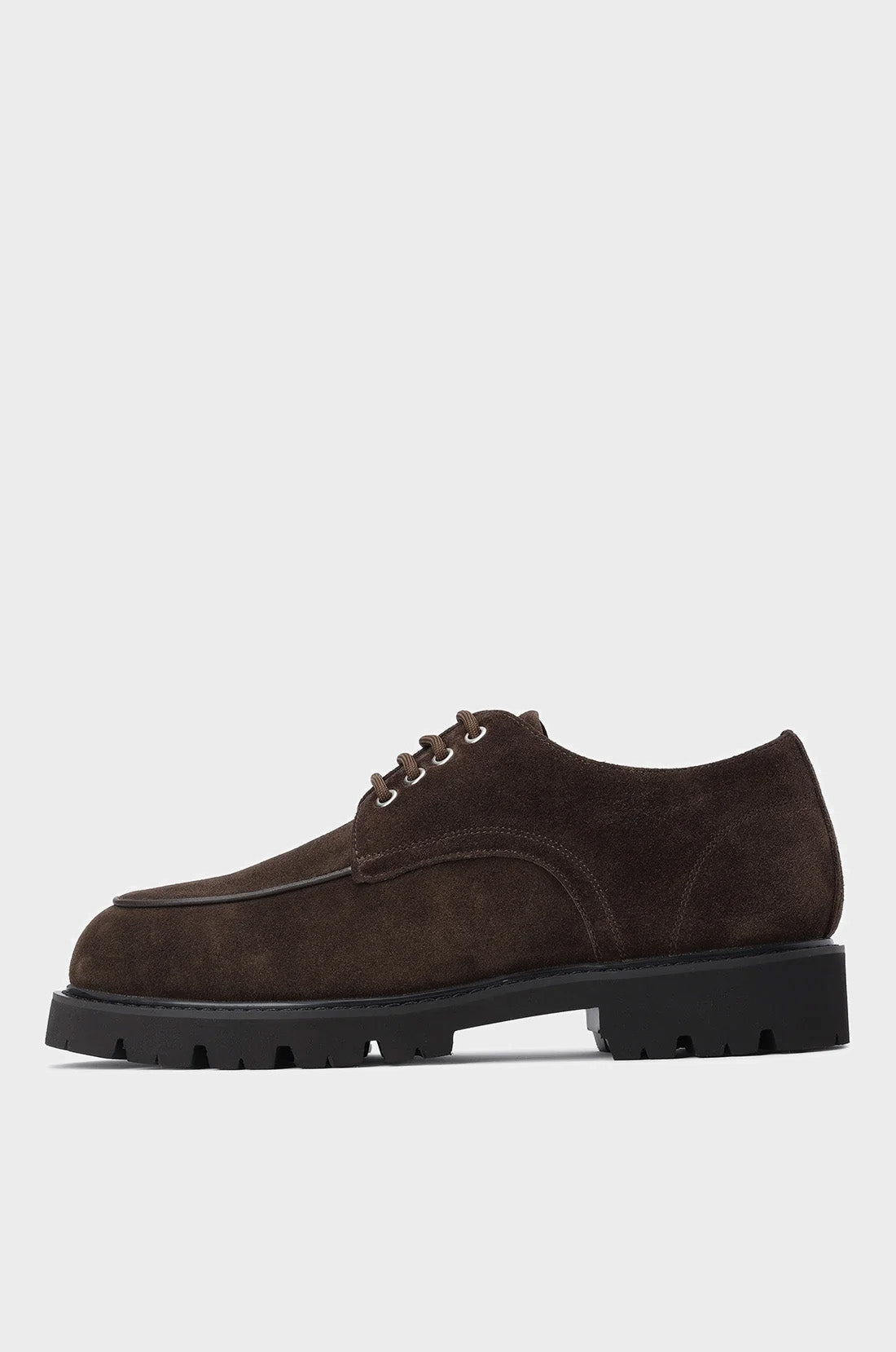 SUEDE U-TIP DERBY SHOES