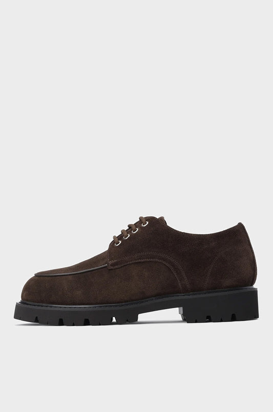 SUEDE U-TIP DERBY SHOES