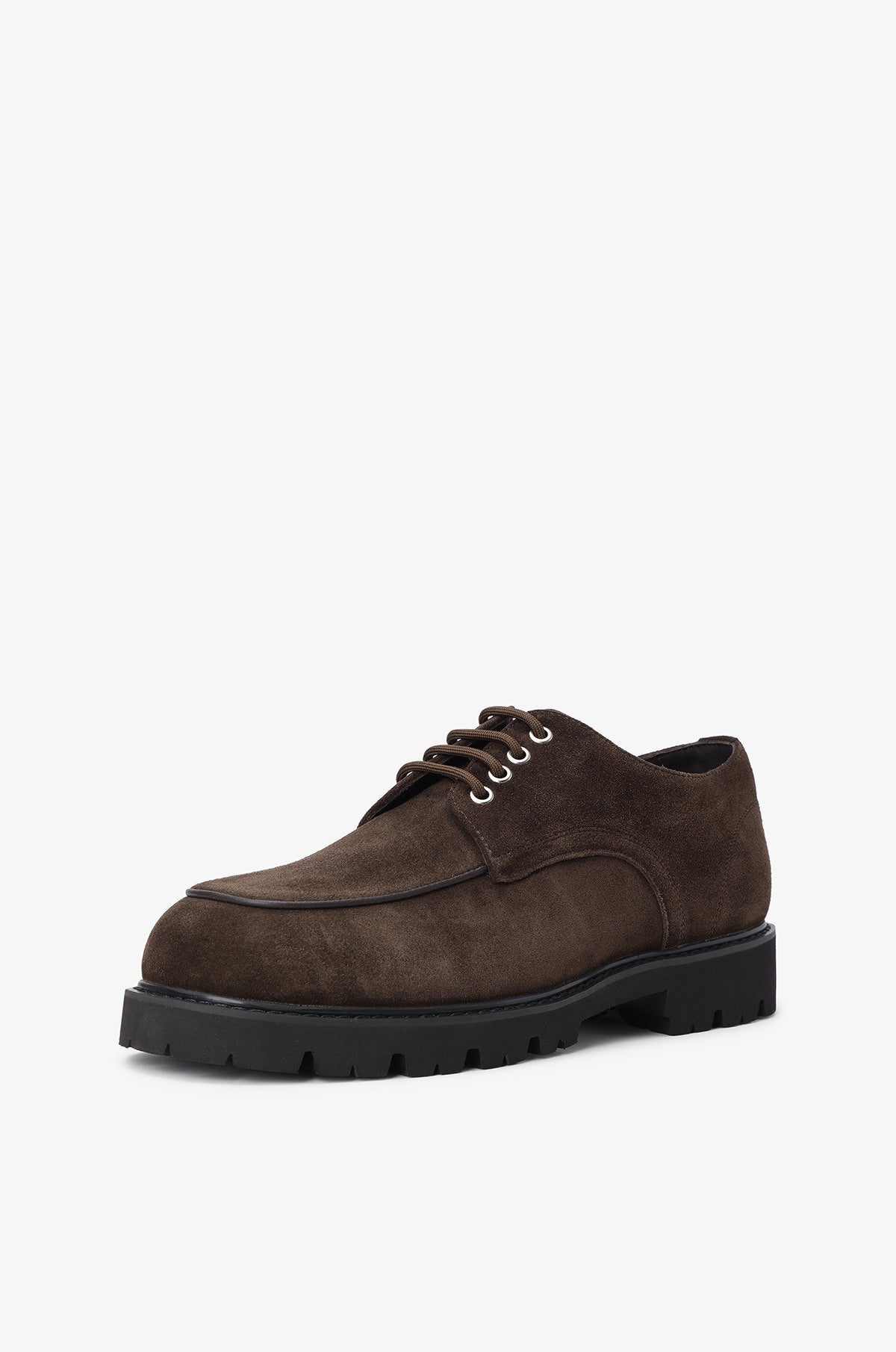 SUEDE U-TIP DERBY SHOES