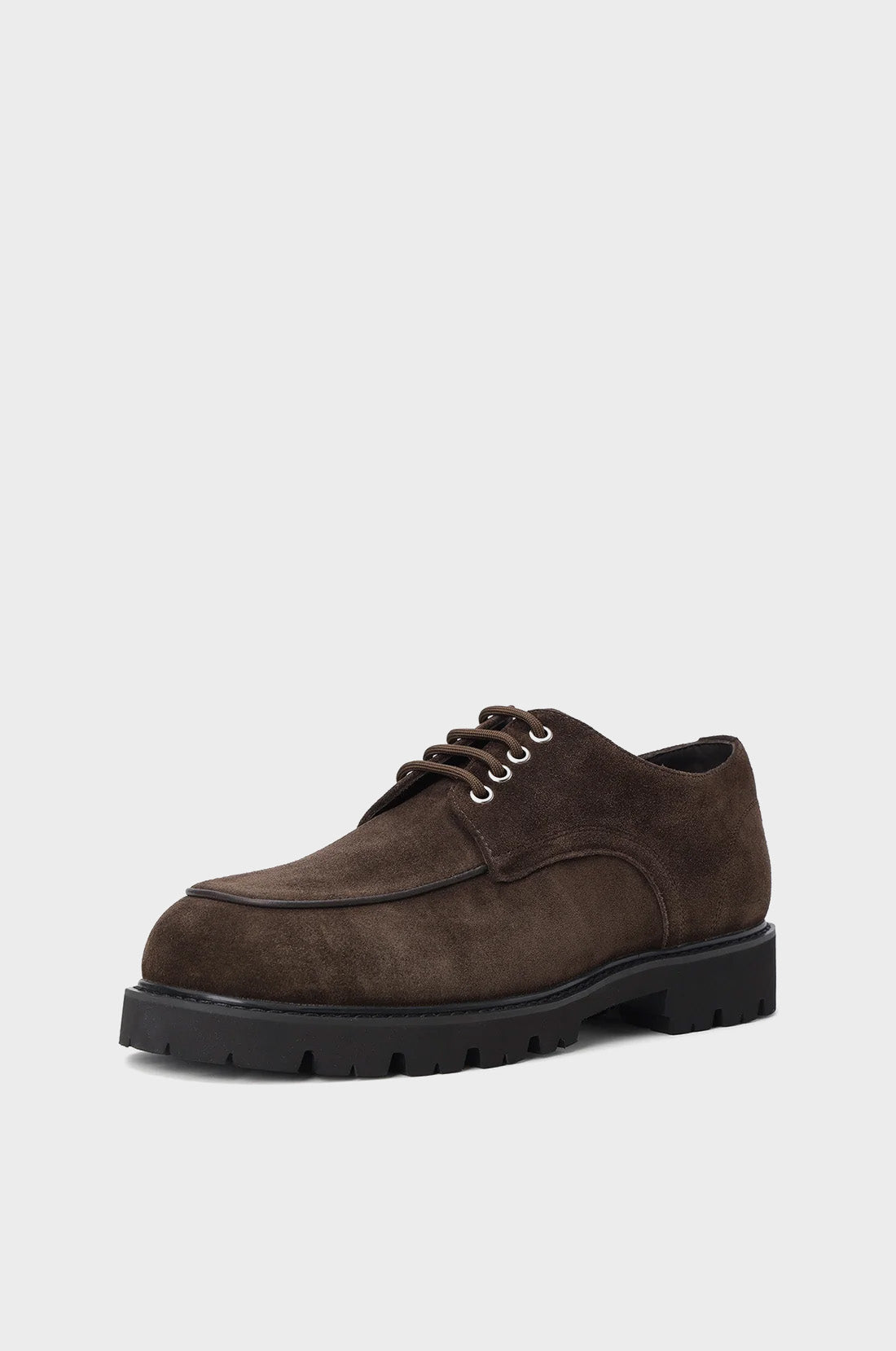 SUEDE U-TIP DERBY SHOES