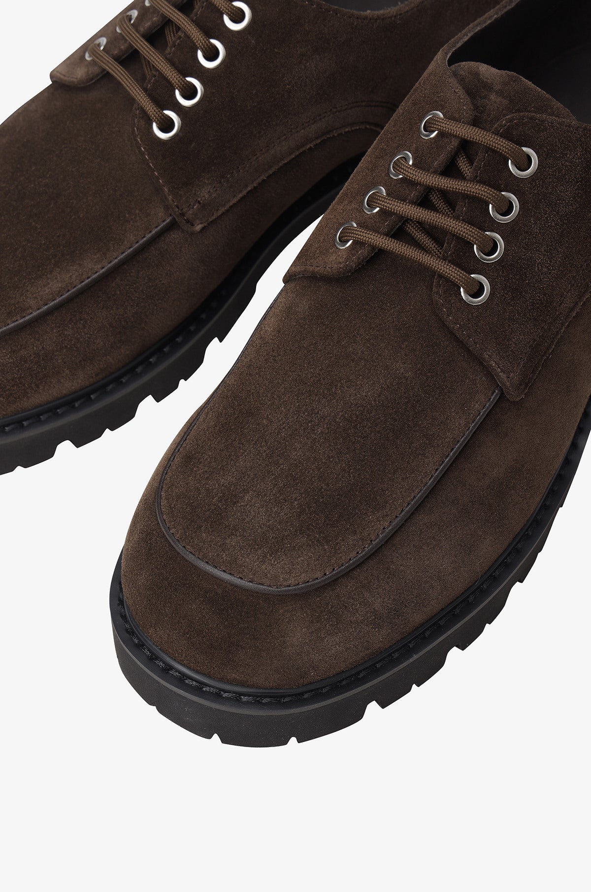 SUEDE U-TIP DERBY SHOES