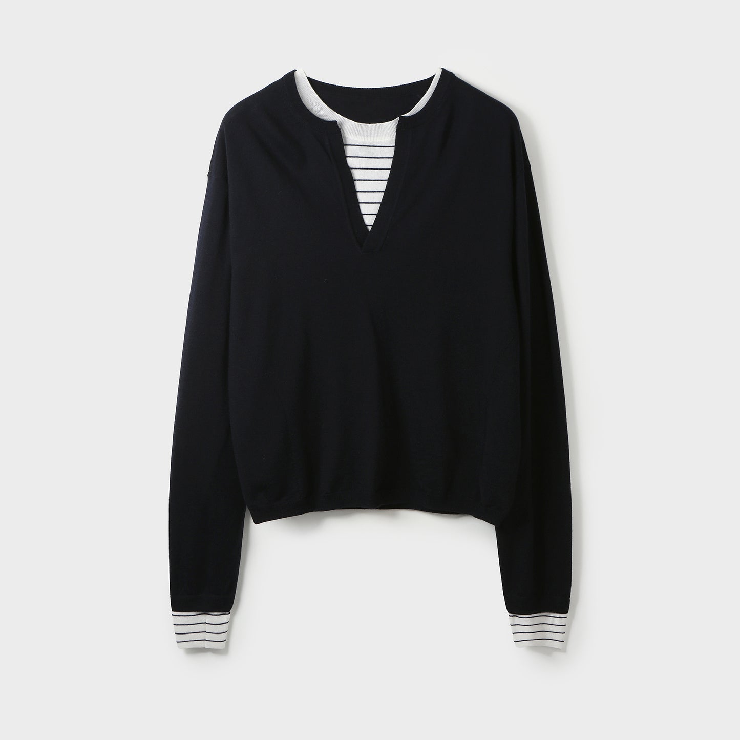 LAYERD KNIT PULLOVER