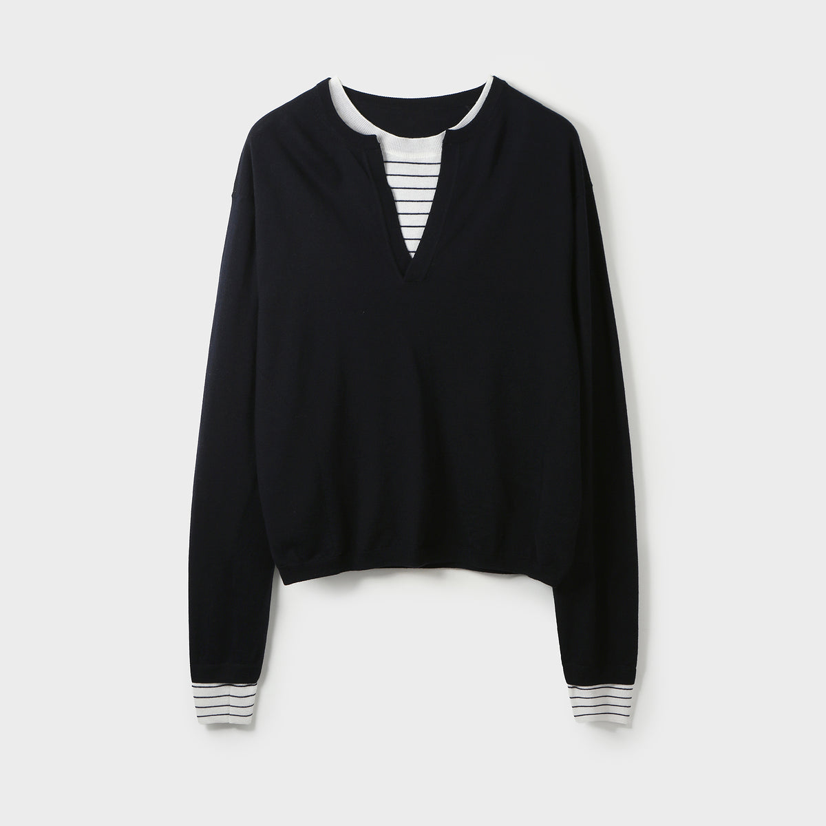 LAYERD KNIT PULLOVER