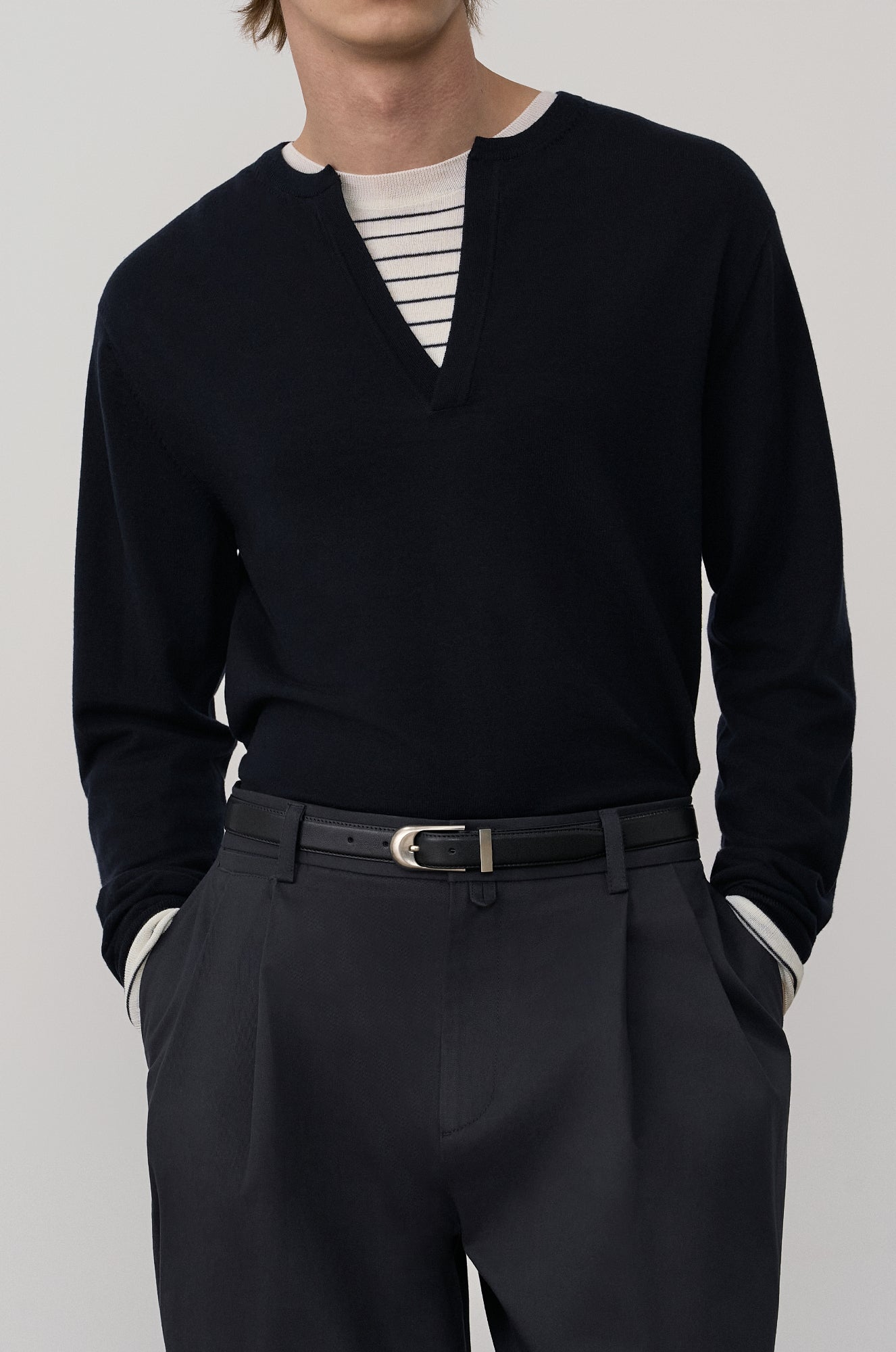 LAYERD KNIT PULLOVER