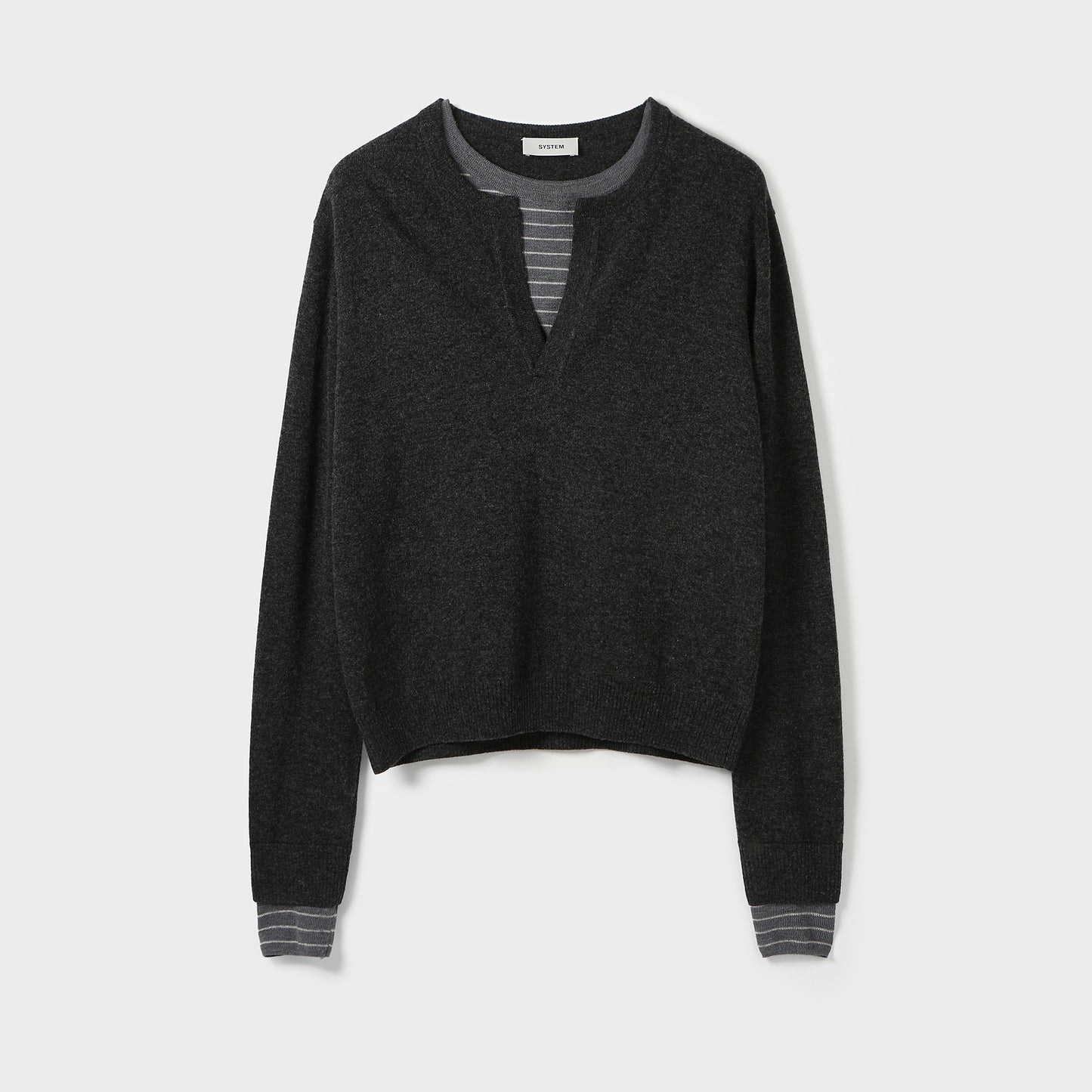 LAYERD KNIT PULLOVER