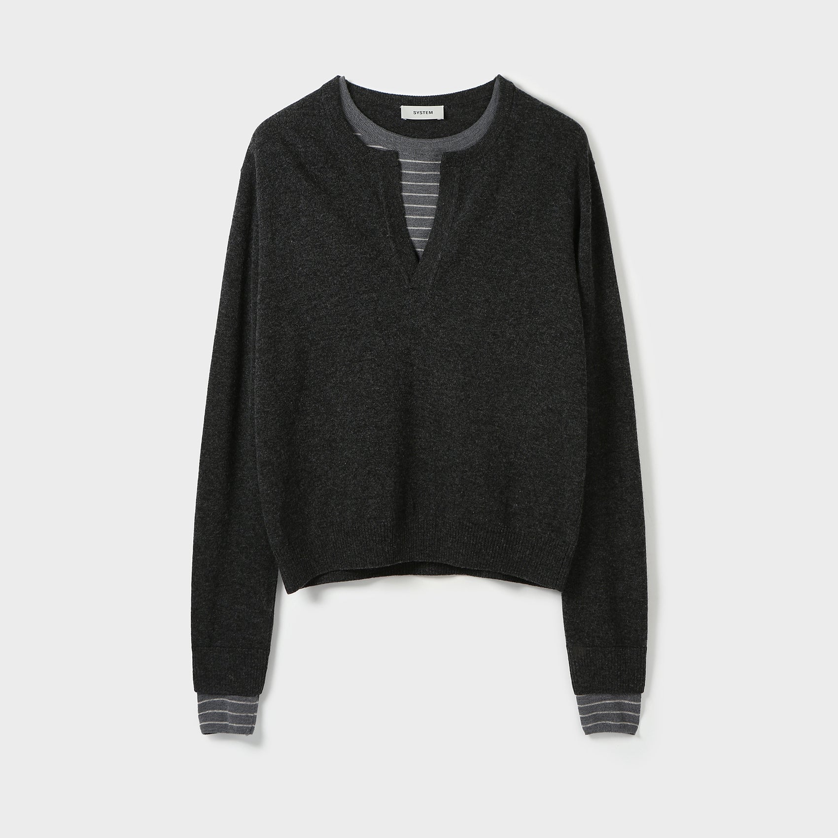 LAYERD KNIT PULLOVER