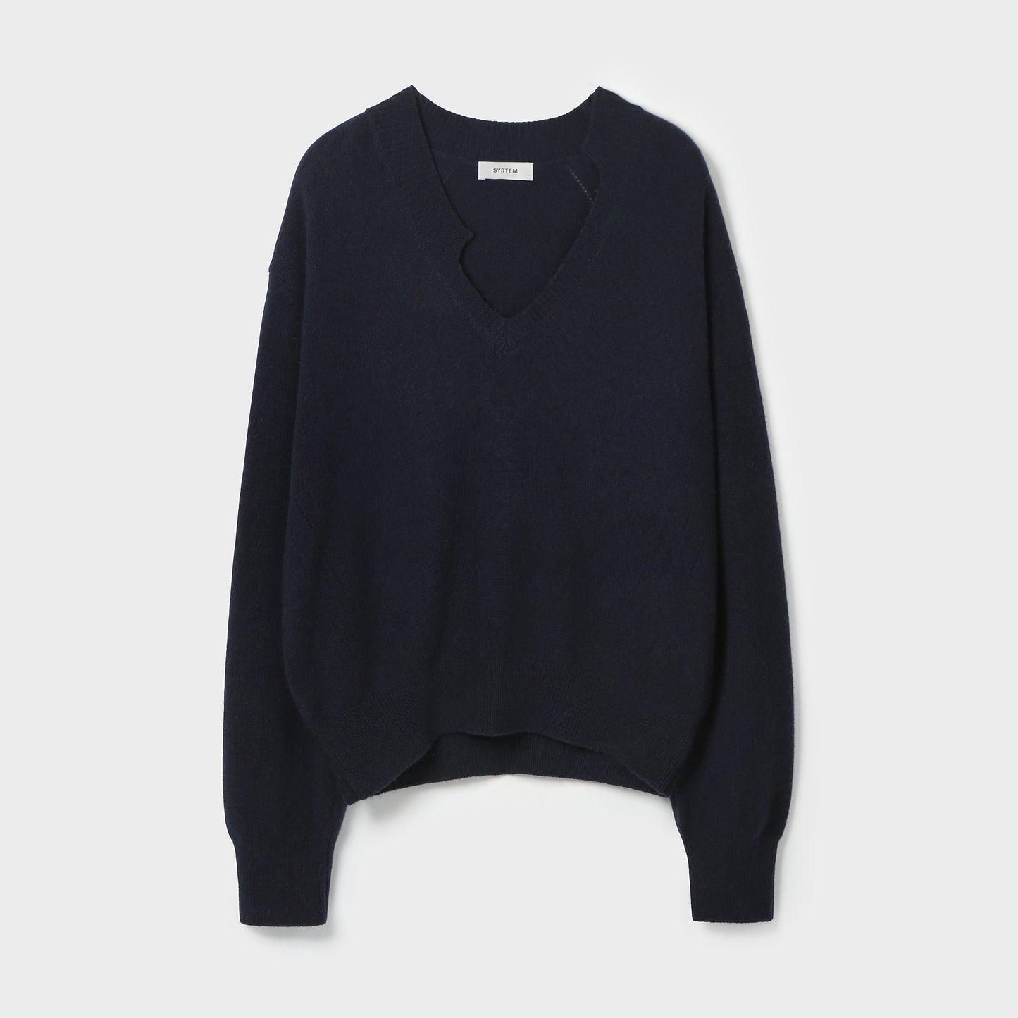 V-NECK KNIT PULLOVER