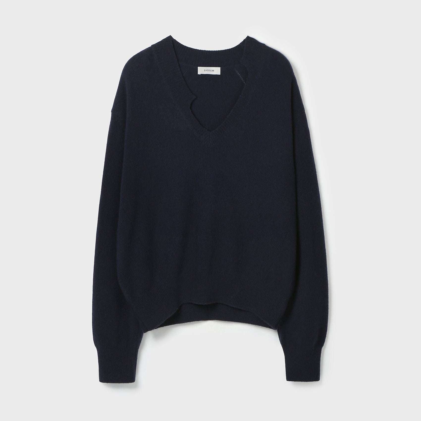 V-NECK KNIT PULLOVER