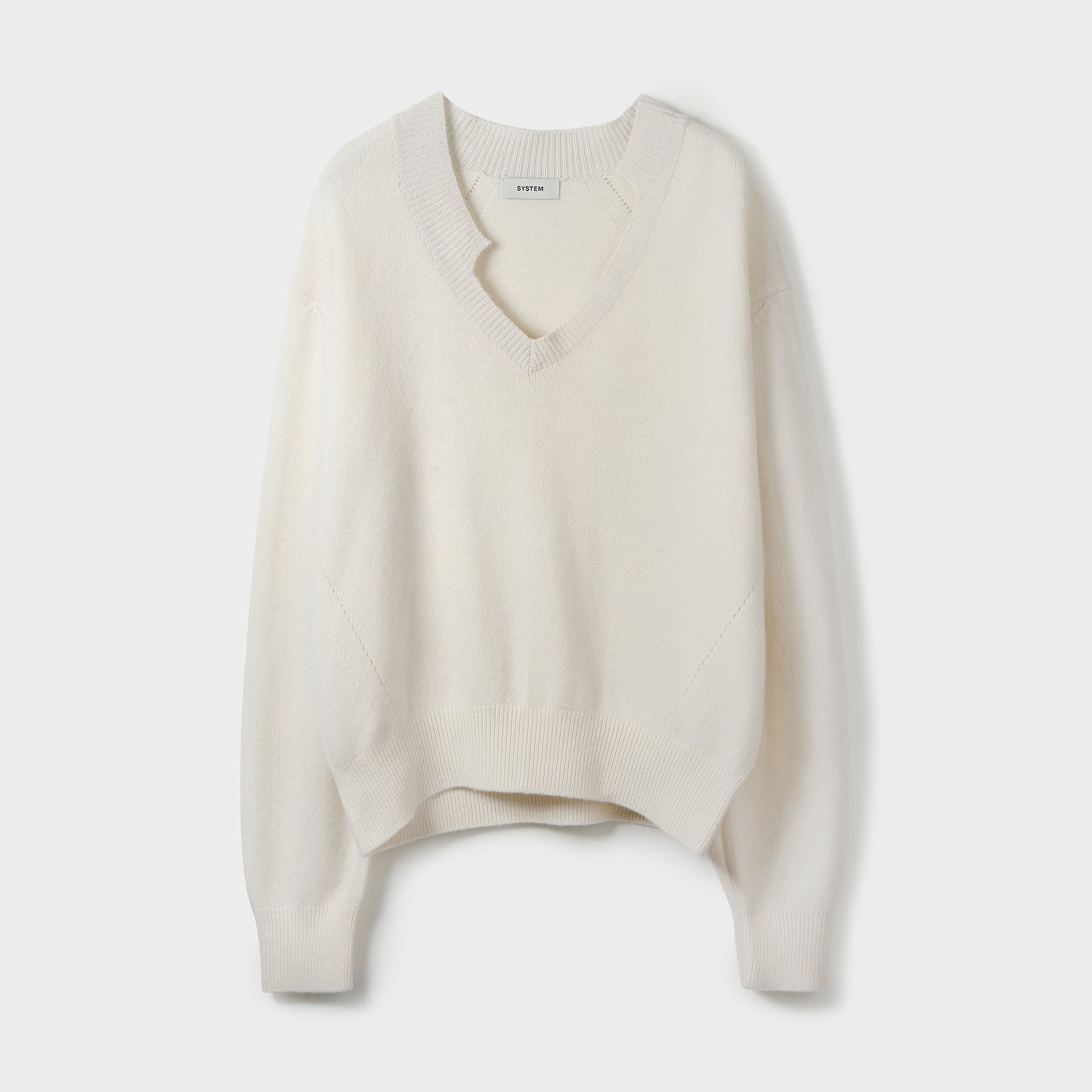 V-NECK KNIT PULLOVER