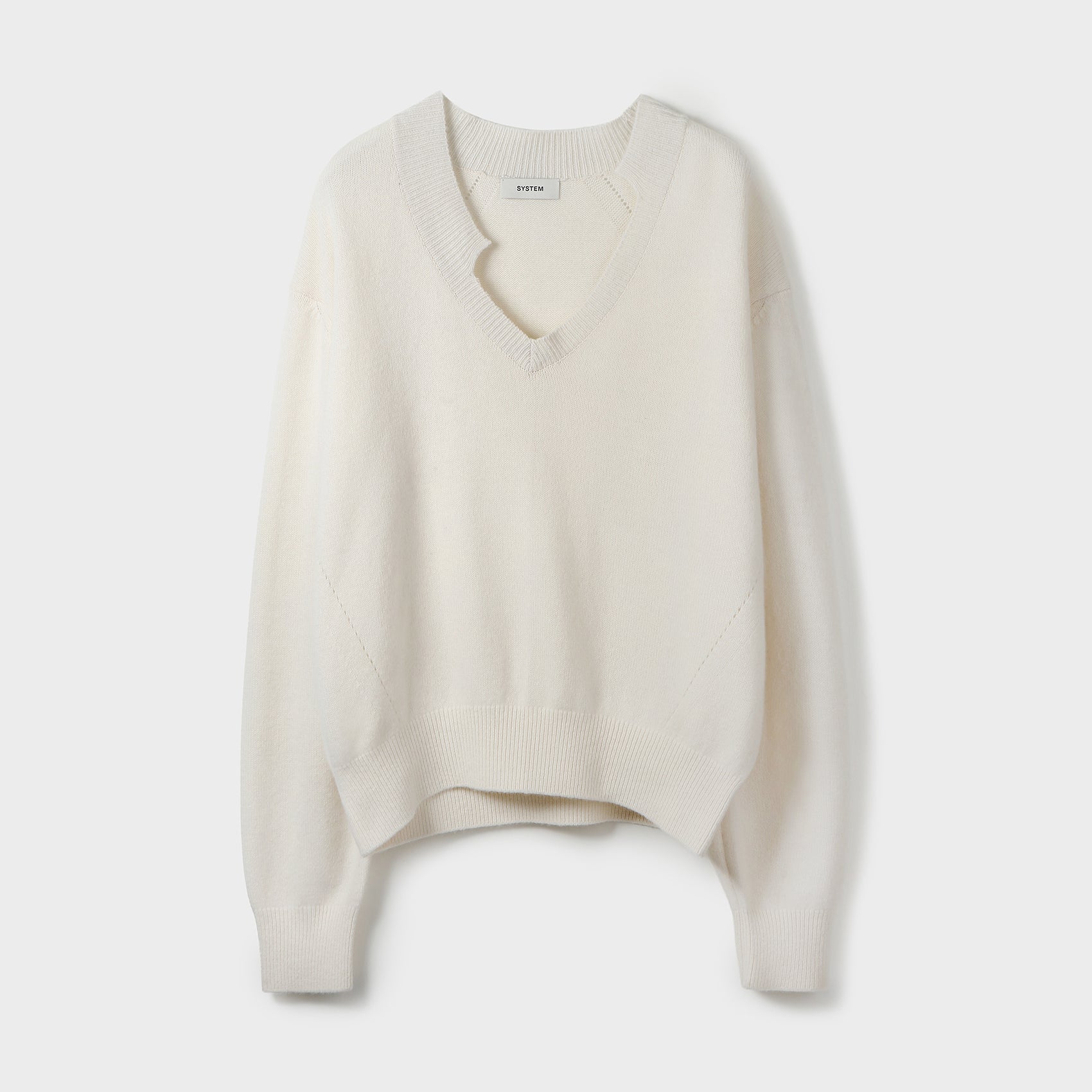 V-NECK KNIT PULLOVER