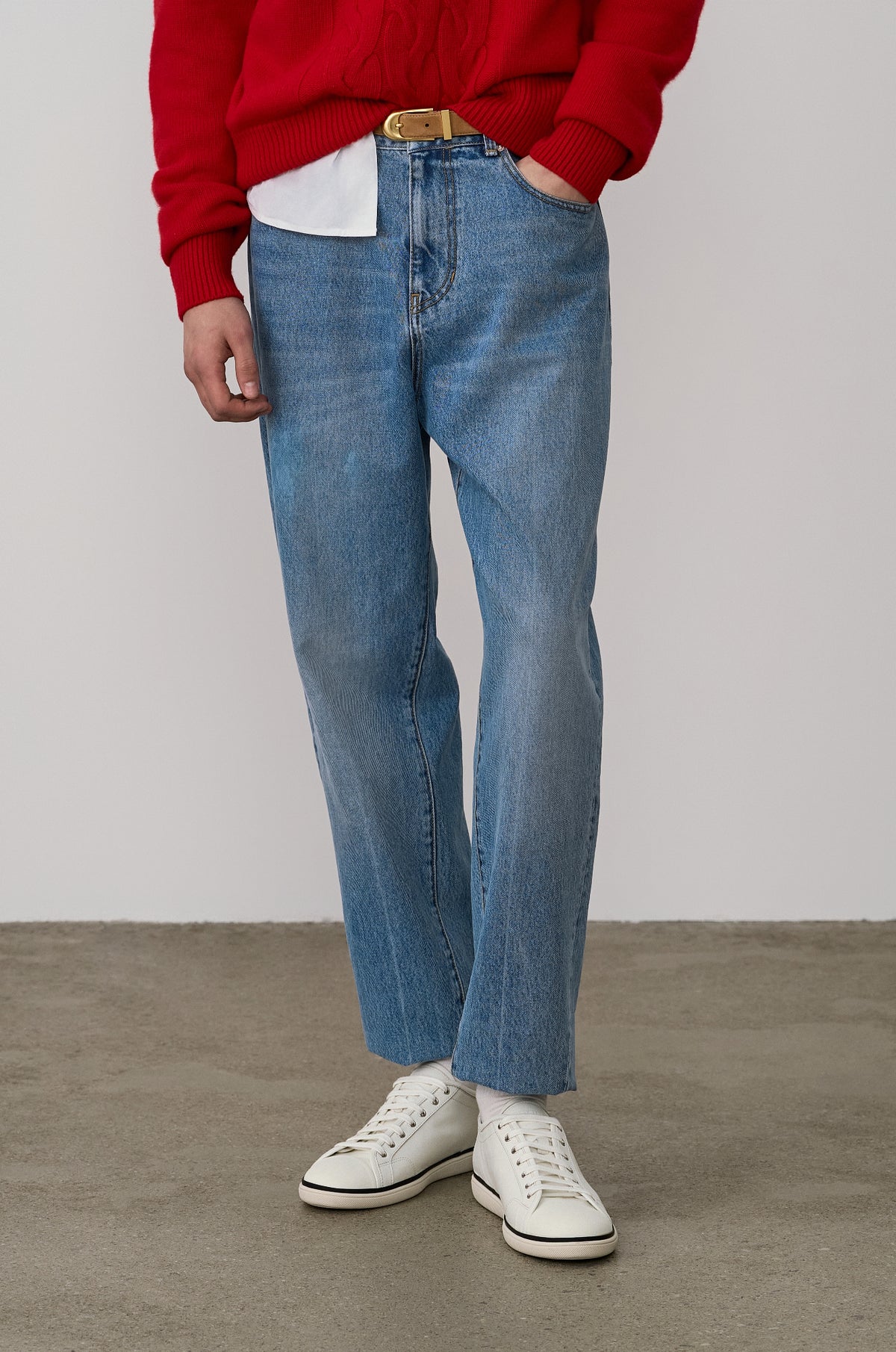 CARROT DENIM PANTS
