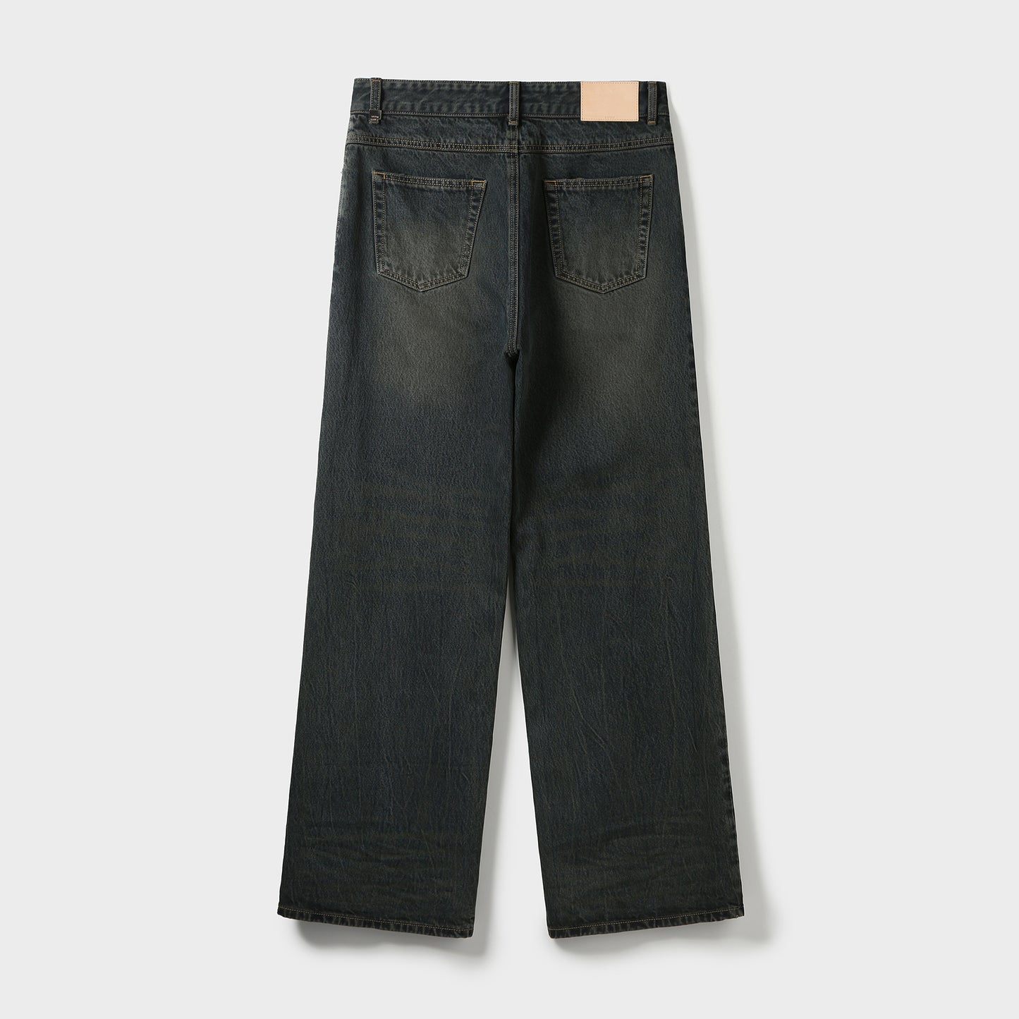 OVER DYEING WIDE DENIM PANTS