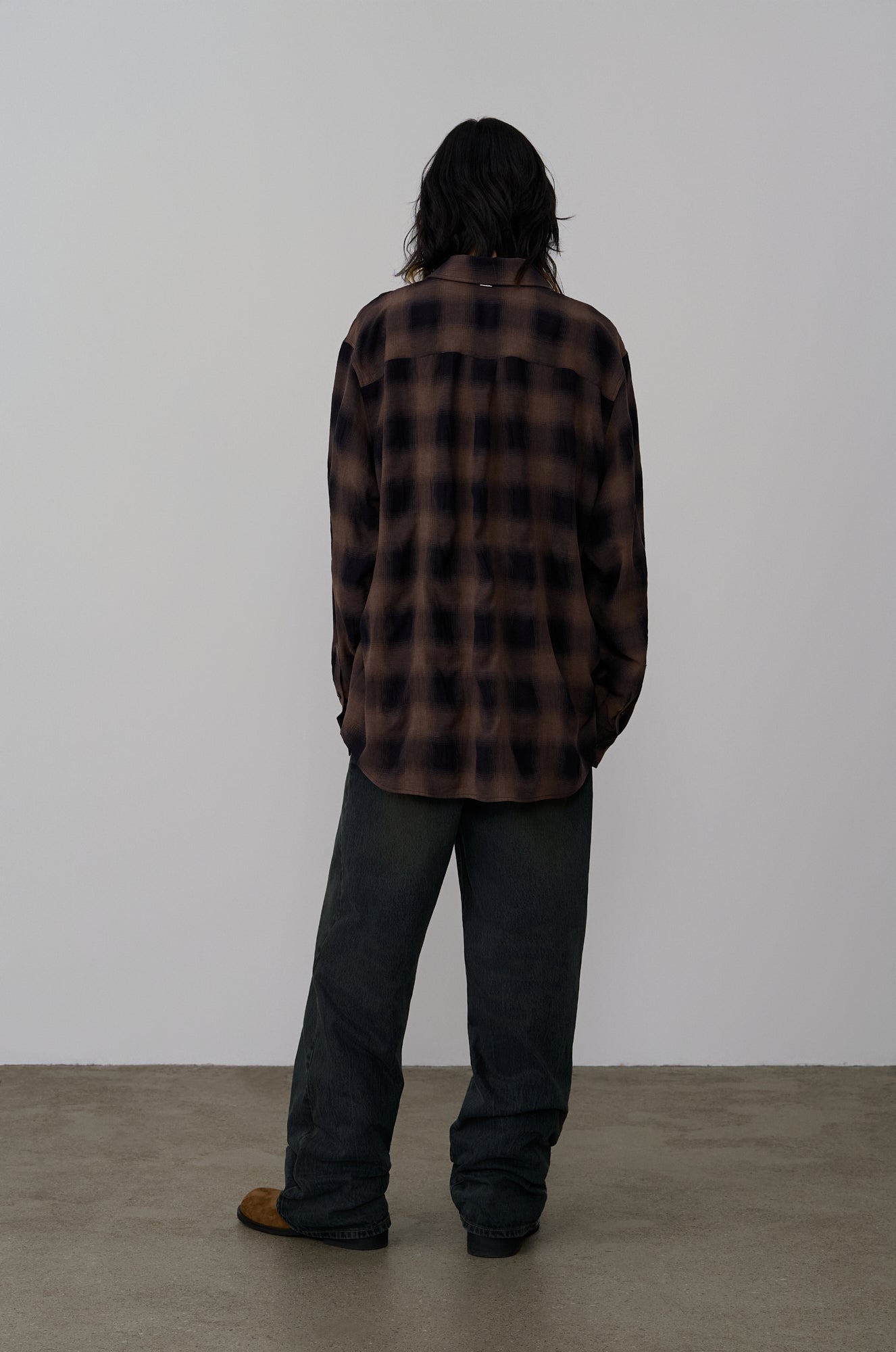 OVER DYEING WIDE DENIM PANTS