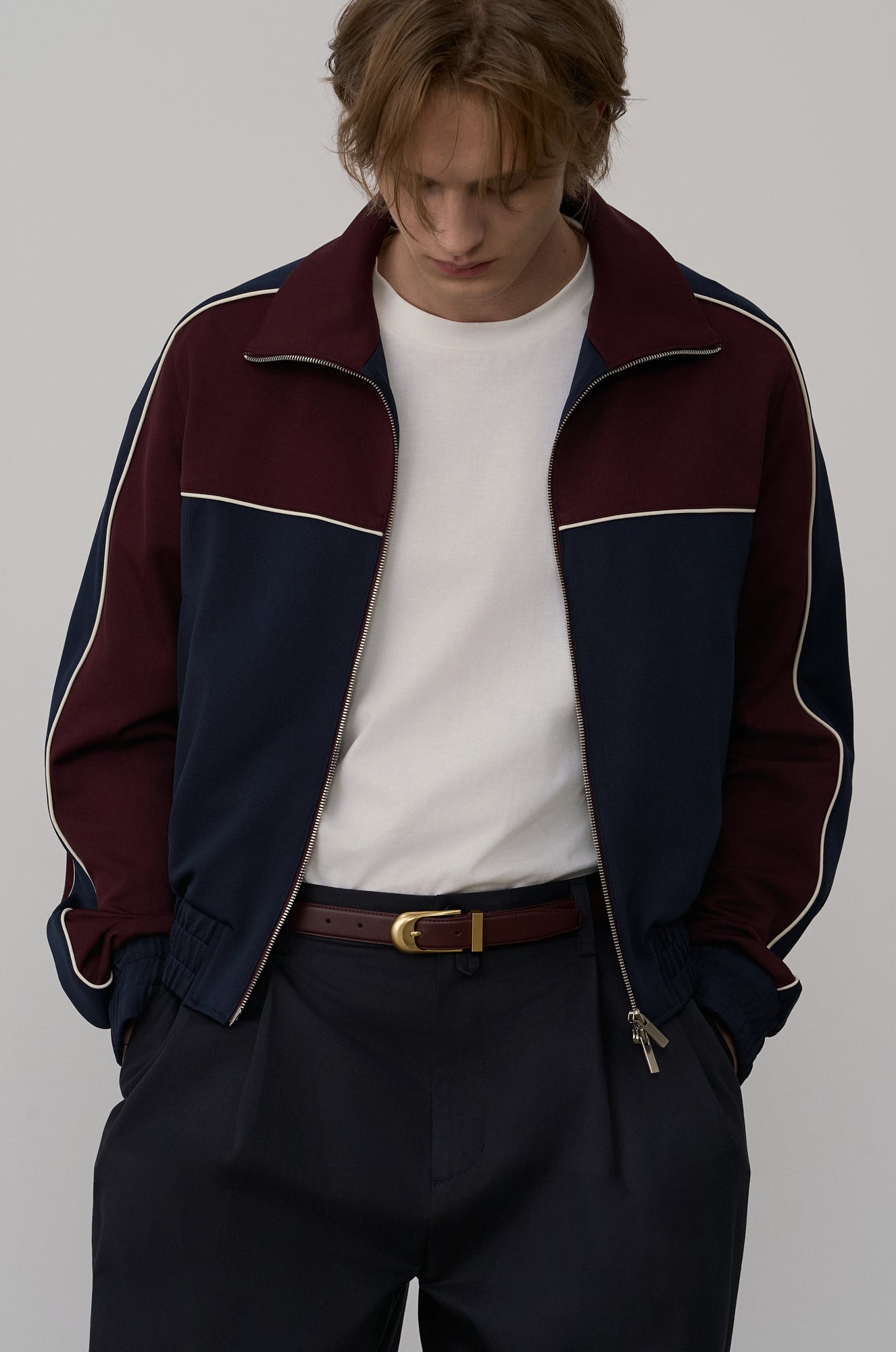 COLOR-BLOCKED TRACK JACKET
