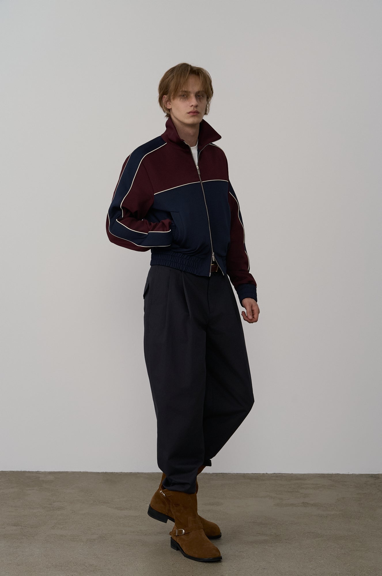 COLOR-BLOCKED TRACK JACKET