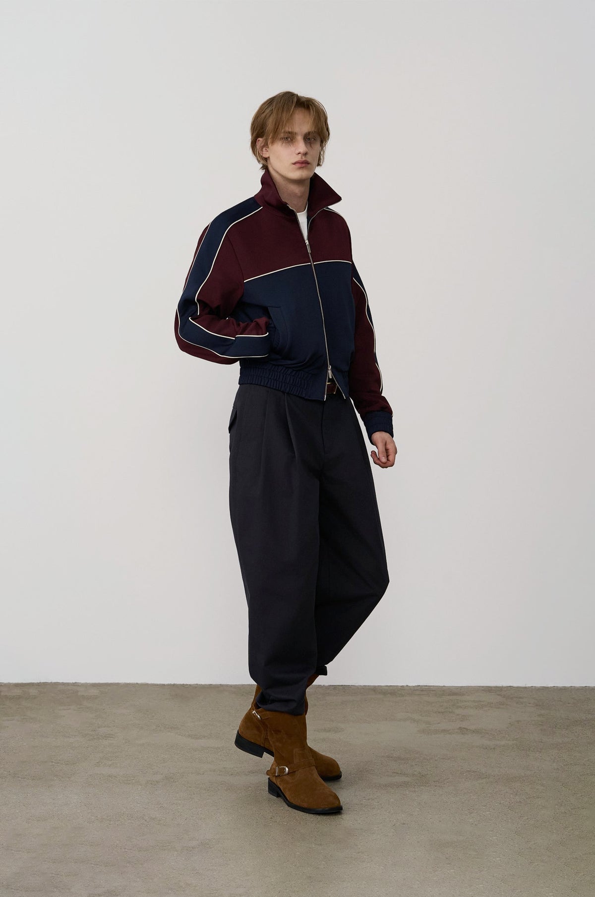 COLOR-BLOCKED TRACK JACKET