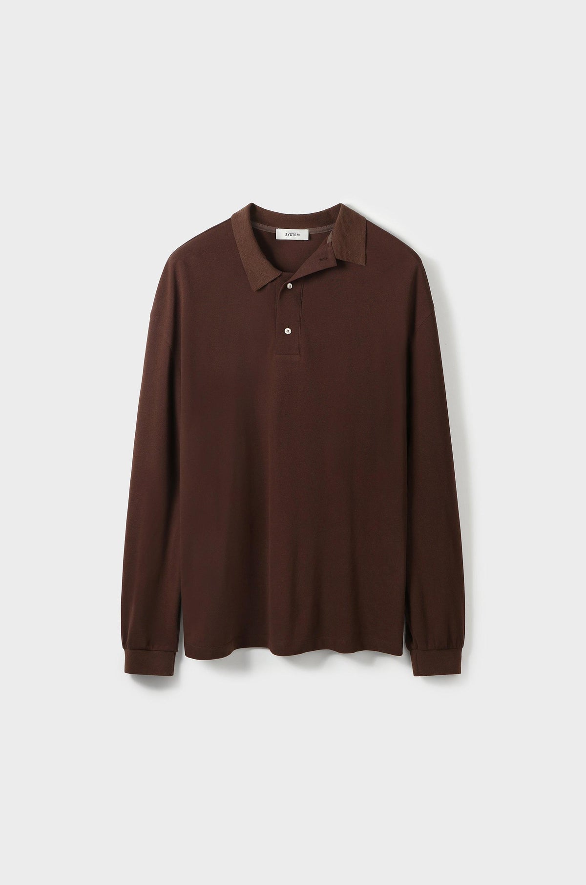 ASYMMETRIC-COLLAR POLO SHIRT