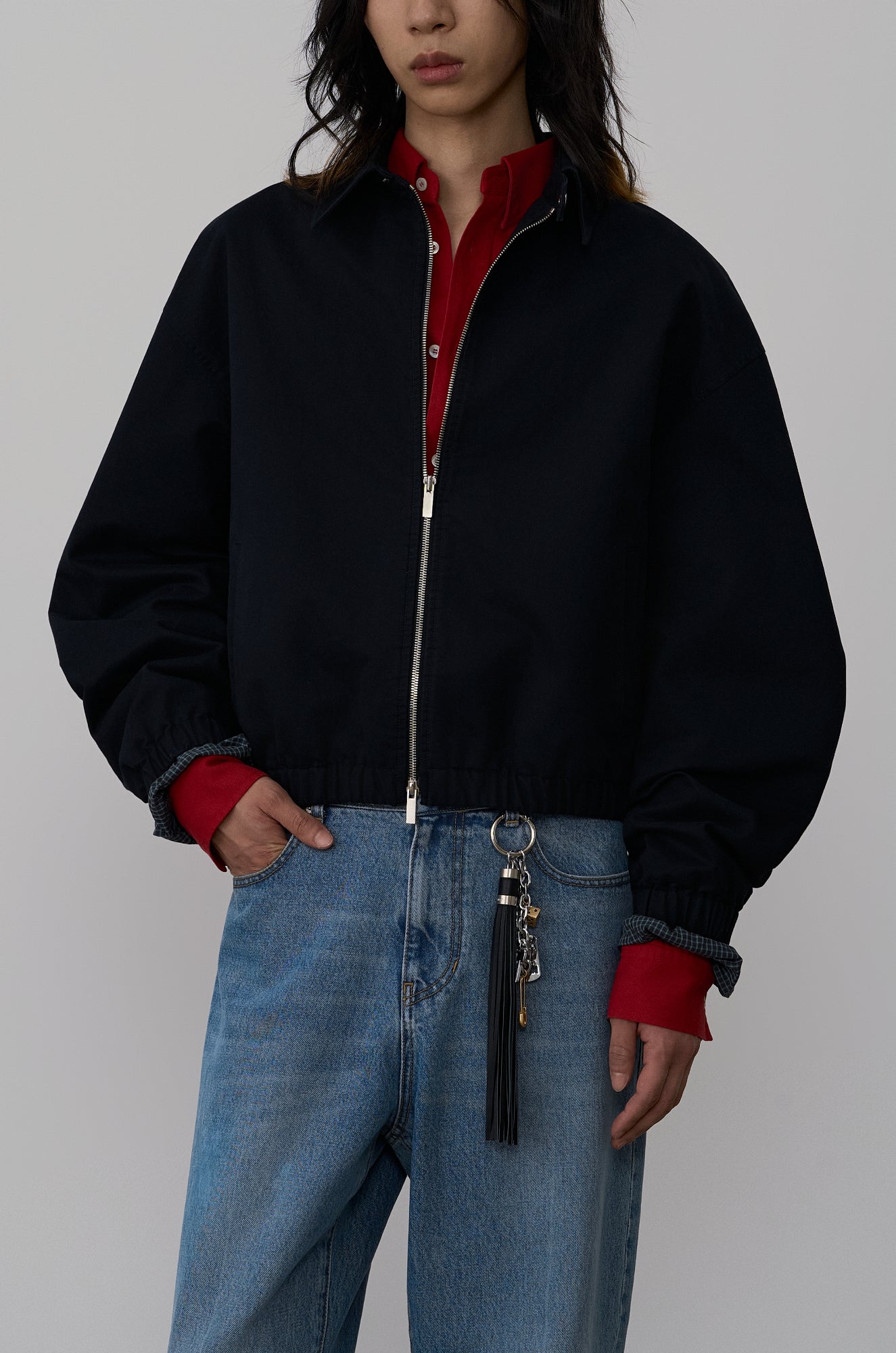 CHECK-LINING JACKET