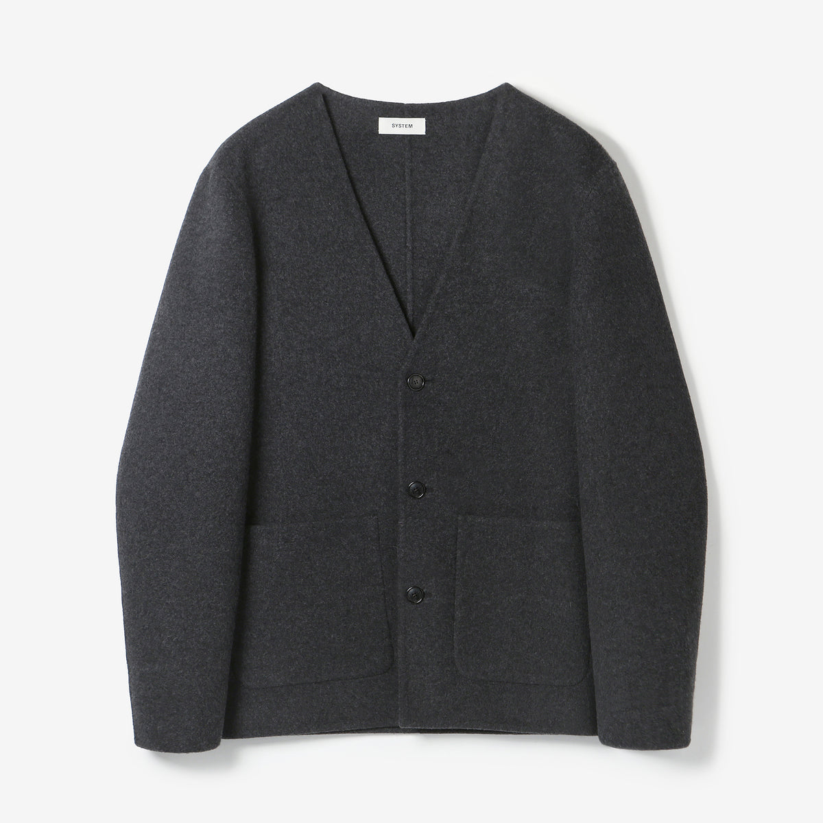 COLLARLESS JACKET