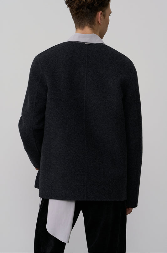 COLLARLESS JACKET