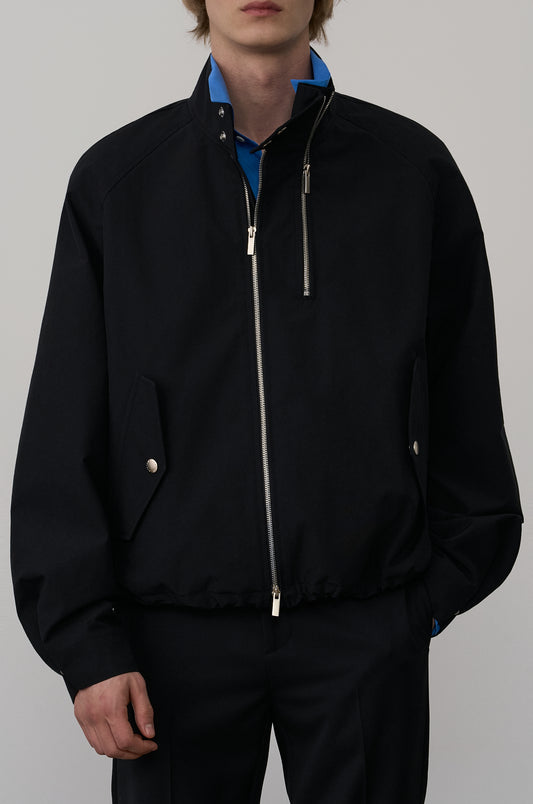 DOUBLE-ZIP BOMBER JACKET
