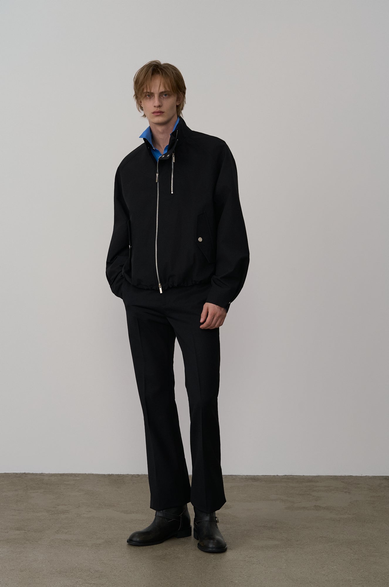 DOUBLE-ZIP BOMBER JACKET